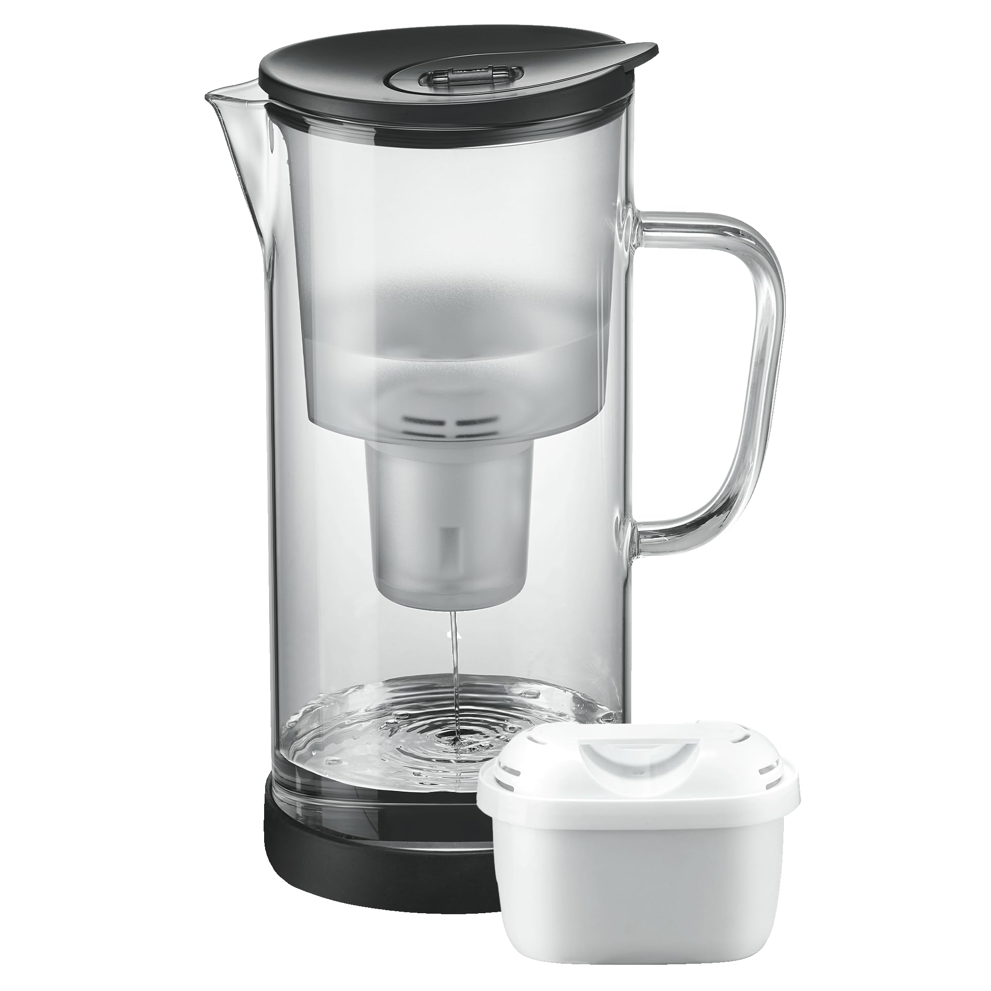 فیلتر آب شیشه‌ای سیلبرتال آلمان ۲.۷ لیتری - سازگار با مکسترا - رسوب آهک و کلر موجود در پارچ فیلتر آب آشامیدنی را کاهش می‌دهد