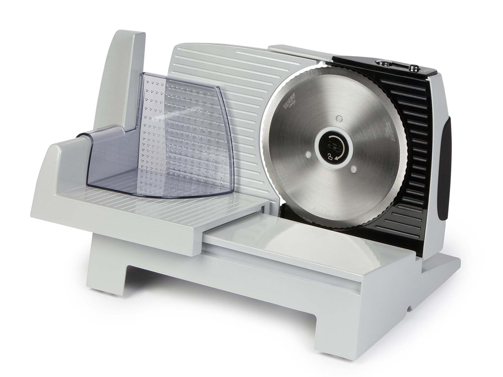 کاتر همه کاره DOMO DO1950S مدل Luxe با قطر 19 سانتی متر - تا 25 میلی متر - نقره ای