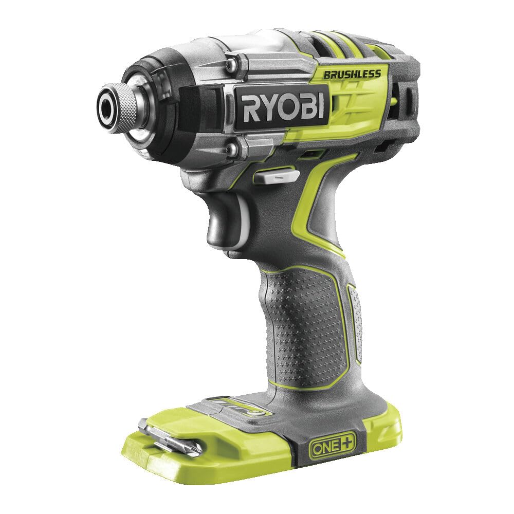 آچار ضربه ای بی سیم RYOBI 18 V ONE+ Brushless DeckDrive R18IDBL-0 (گشتاور 270 نیوتن متر، نرخ ضربه 0-3900 دقیقه-1، سرعت در حالت آماده به کار 0-3000 دقیقه-1، بدون باتری و شارژر)
