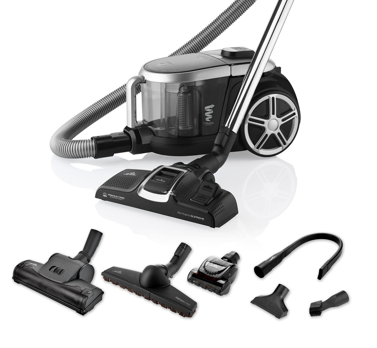 جارو برقی بدون کیسه اِتا چکسلواکی ETA مدل Stormy Electronic قدرت ۸۰۰ وات، محفظه ۲.۲ لیتری