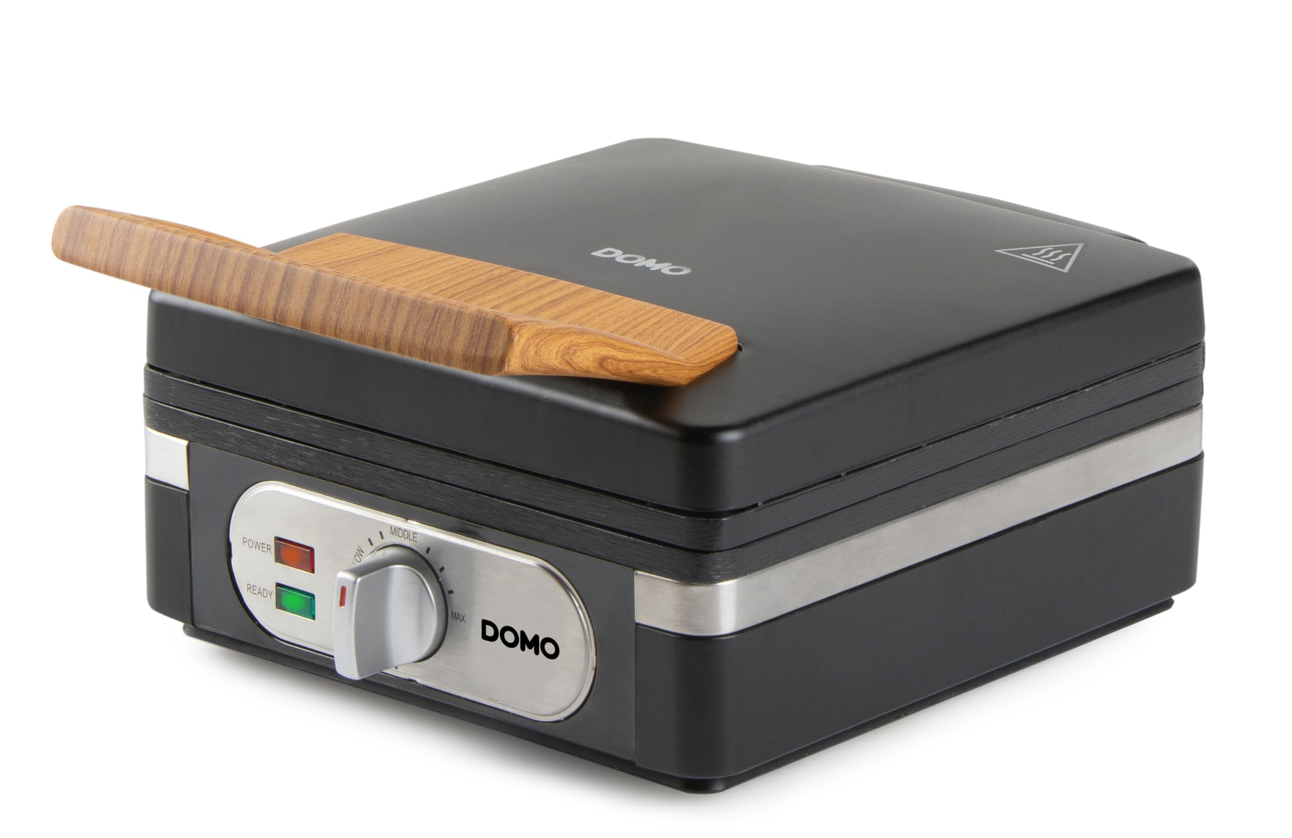 وافل ساز DOMO DO9275W - وافل ساز - وافل ساز دوتایی برای وافل های بلژیکی - روکش نچسب - 1400 وات - مشکی جوهری