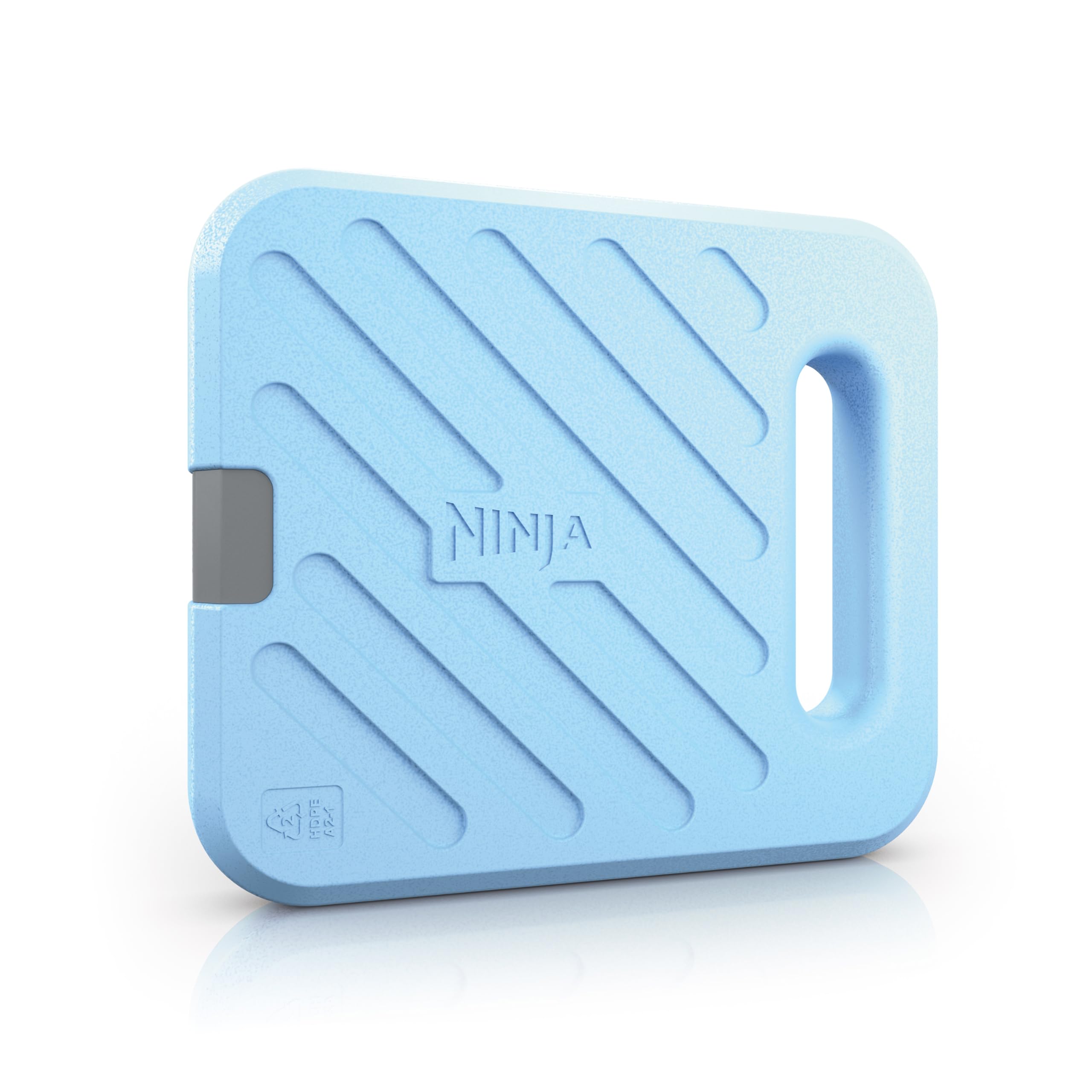 بسته یخ بزرگ نینجا فراست‌والت، قالب یخ ۲.۱ کیلوگرمی قابل استفاده مجدد، قابل انجماد مجدد، سازگار با بسته یخ بزرگ نینجا فراست‌والت XSKLGICEPKEUK آبی