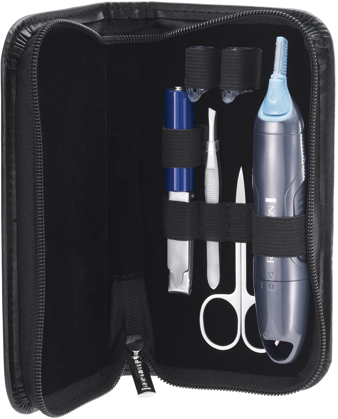 ست اصلاح موی بینی، گوش و ابرو رمینگتون مدل NanoSeries NE3455، خاکستری/مشکی