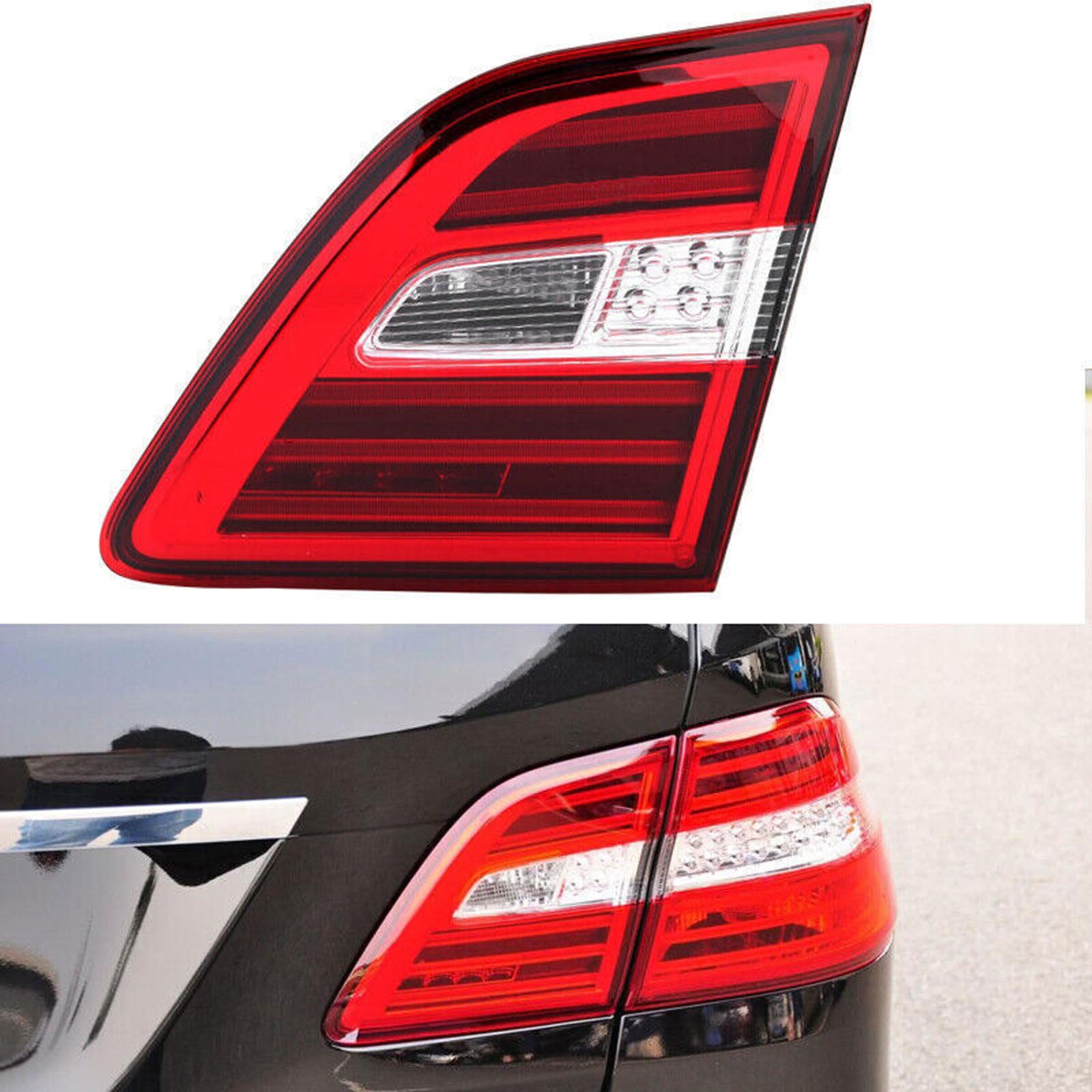 ZZPENGMB چراغ عقب خودرو برای مرسدس بنز ML-Class W166 2012 2013 2014 2015، چراغ عقب خودرو مجموعه کامل چراغ ترمز مونتاژ چراغ راهنما چپ و راست لوازم جانبی، داخلی راست عادی راست داخلی