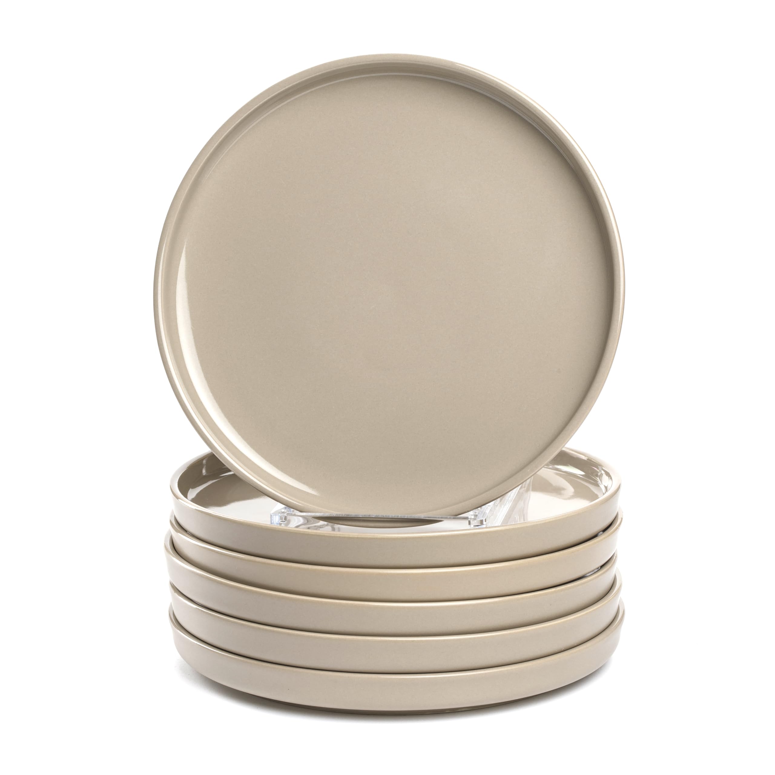 بشقاب‌های غذاخوری LEONARDO HOME ROMA، مجموعه ۶ عددی • قطر ۲۲ سانتی‌متر • قابل استفاده در مایکروویو و ماشین ظرفشویی • قابل چیدن روی هم • ظروف سرامیکی برای ۶ نفر • بشقاب سرامیکی با سطح لعاب‌دار • بژ • ۰۲۶۳۶۱