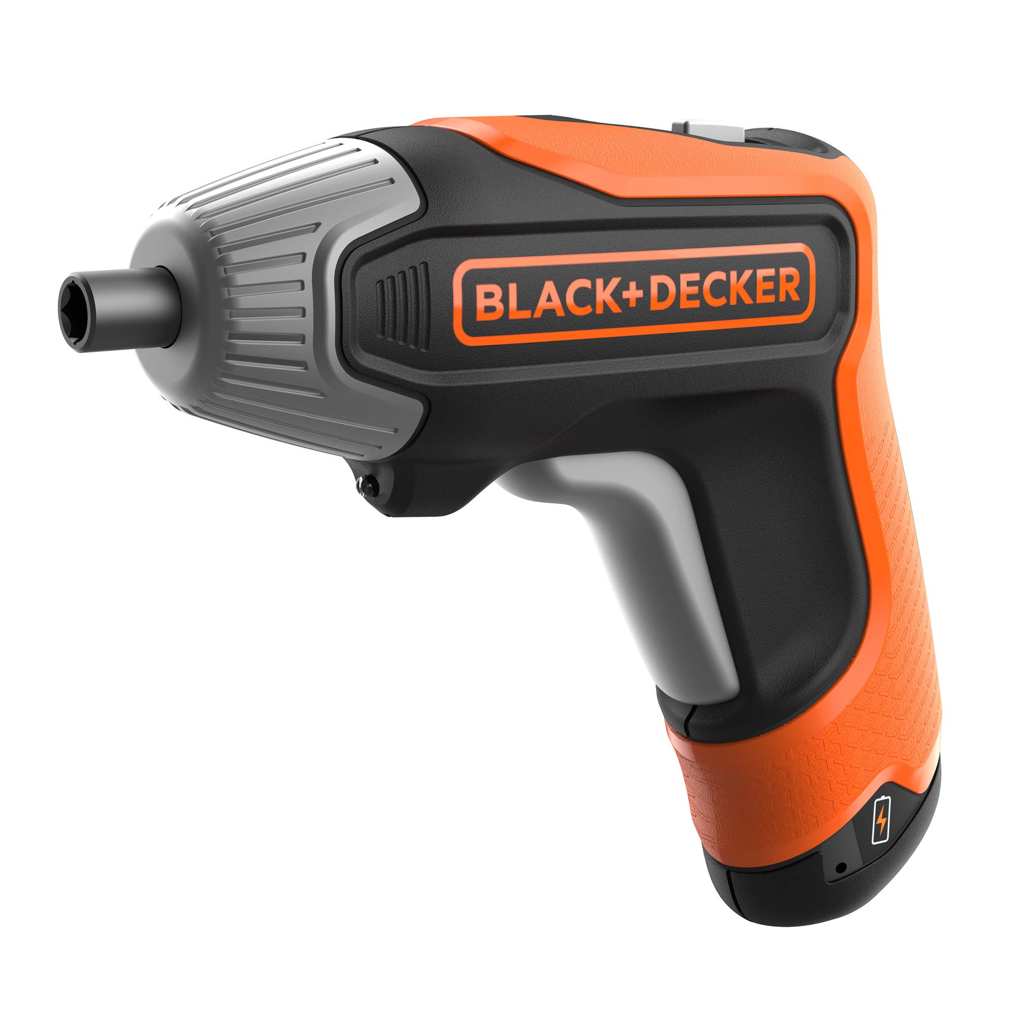 پیچ گوشتی شارژی Black+Decker (3.6 ولت، 5 نیوتن متر، با نور LED، پیچ گوشتی مفید برای کارهای پیچ گوشتی کوچکتر، در جعبه ذخیره سازی، از جمله شارژر سریع USB و 10 بیت پیچ گوشتی 25 میلی متری) BCF611CK