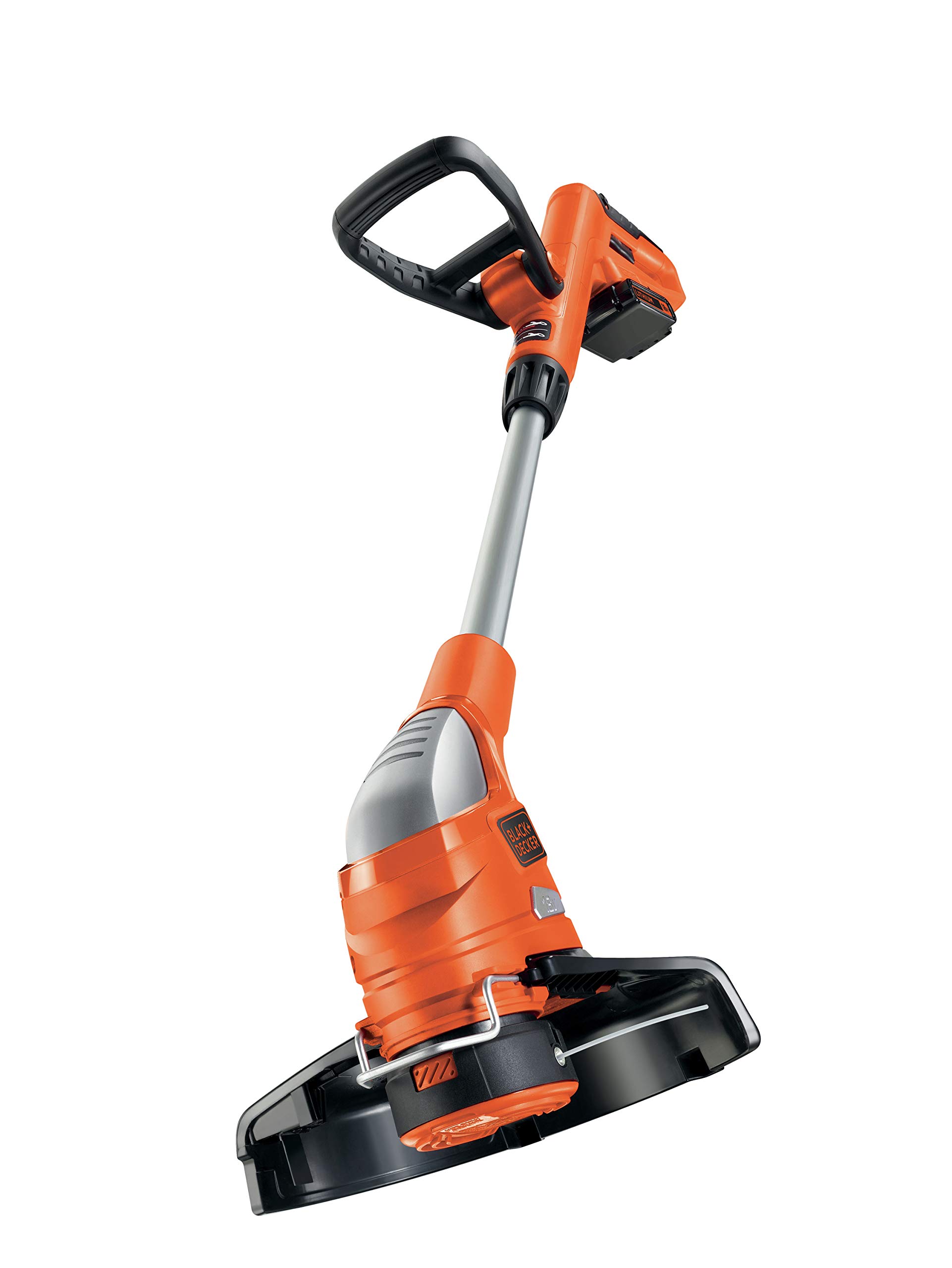 لبه چمن گیر چمن بی سیم BLACK+DECKER با باتری و شارژر (Li-Ion 18 ولت 2.0Ah، عرض برش 23 سانتی متر، دسته دوم، E-Drive، دسته تلسکوپی) GLC1823L20