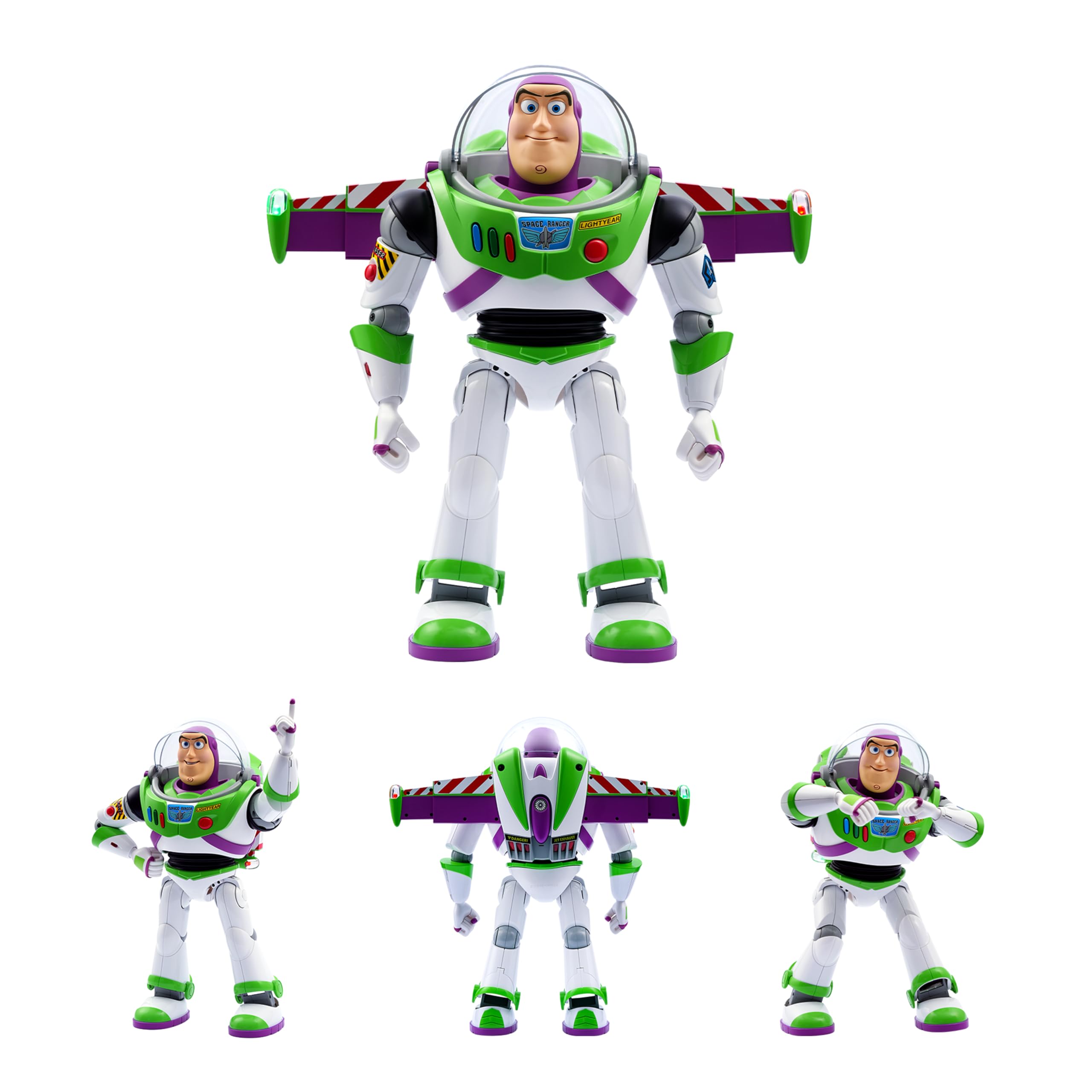 Robosen Buzz Lightyear Interactive Robot – اسباب بازی کنترل شده با صدا و برنامه با حرکات واقعی، بیش از 200 کلیپ صوتی، مینی تئاتر، اکشن های قابل برنامه ریزی، بال، لیزر و جلوه های LED