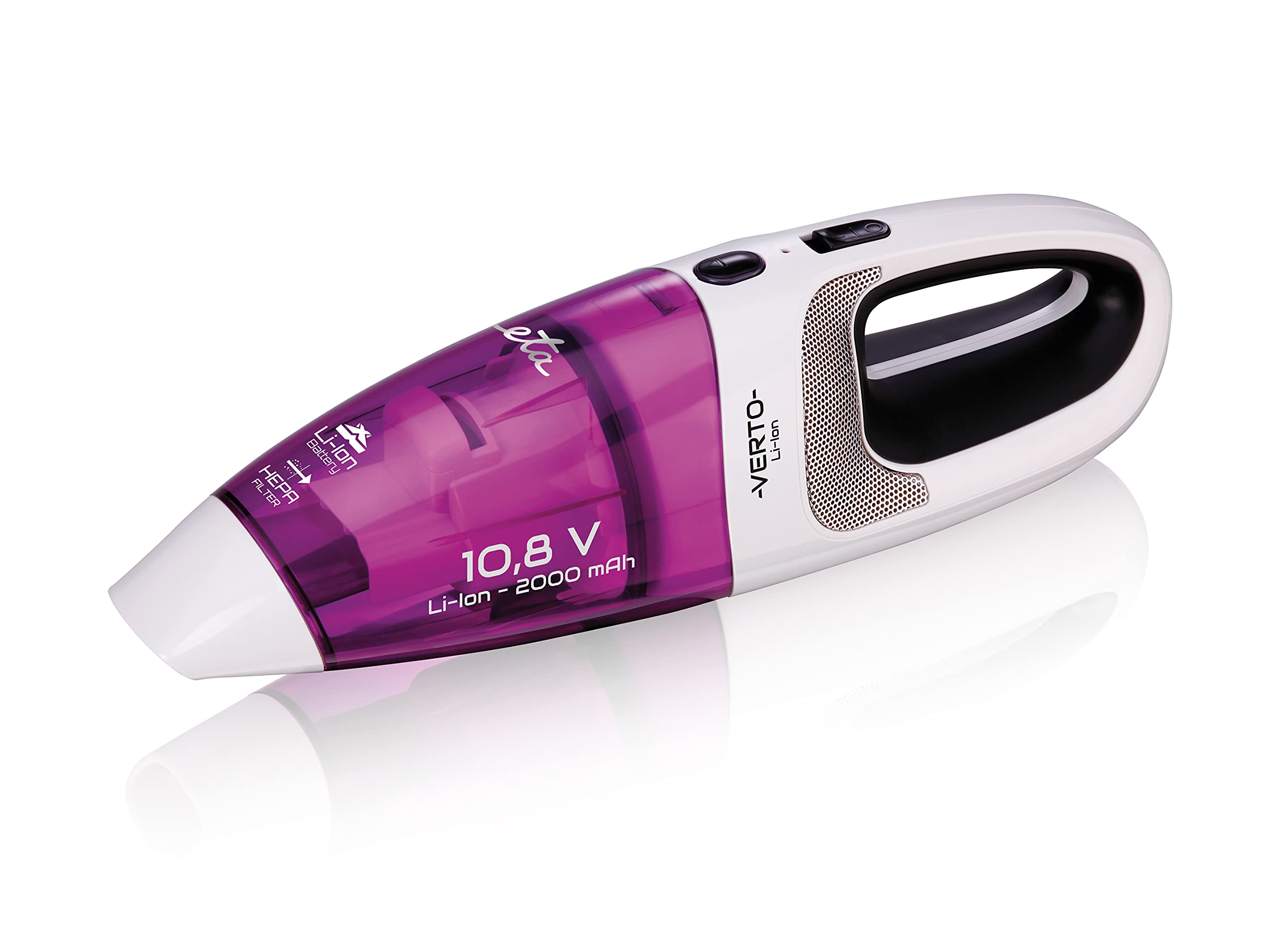 جارو شارژی دستی اِتا چکسلواکی ETA مدل Verto - باتری لیتیوم-یونی 10.8 ولت، فیلتر HEPA