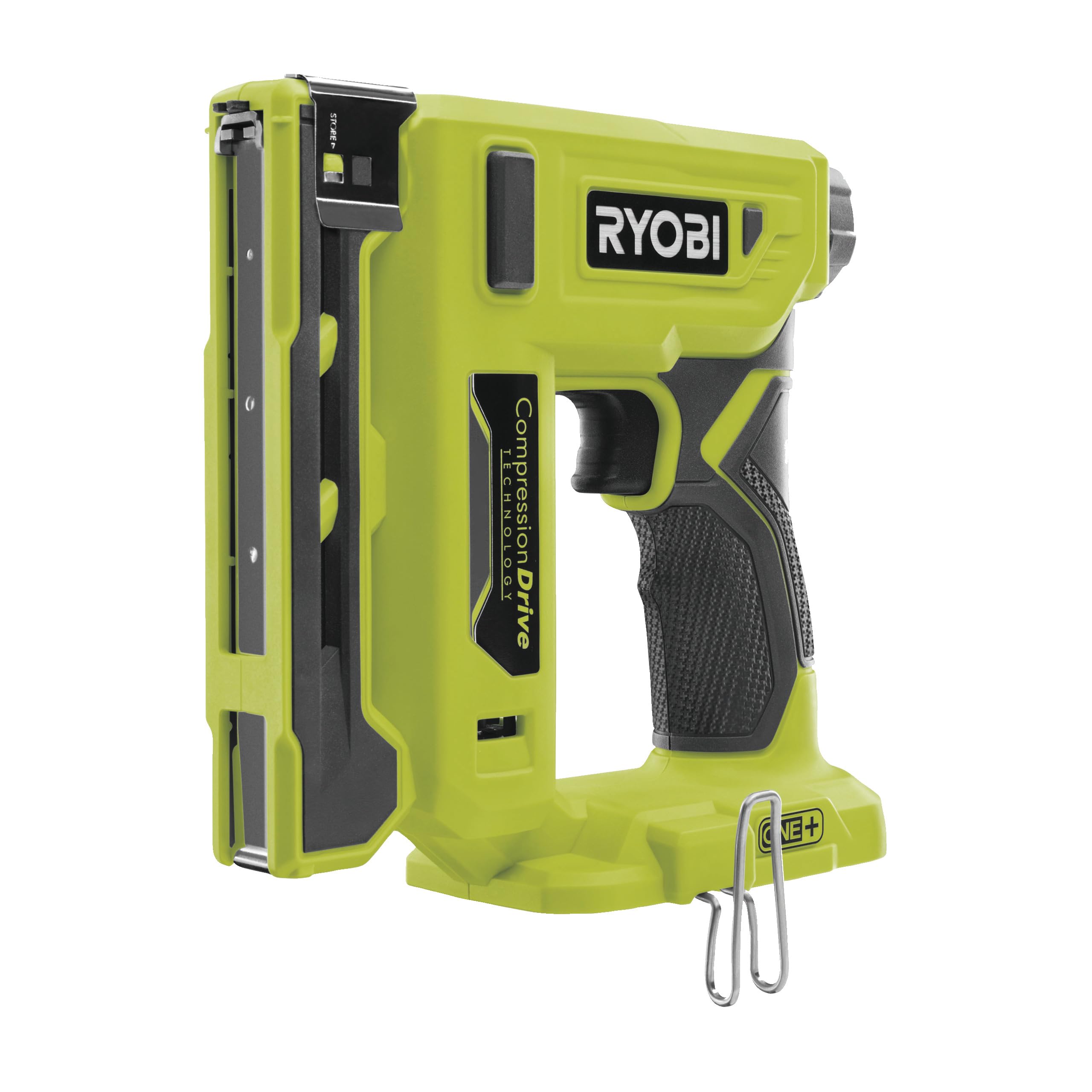 منگنه بی سیم RYOBI 18 V ONE+ R18ST50-0 (عرض ستون فقرات 10 میلی متر، ظرفیت منگنه 6-14 میلی متر، ظرفیت مجله 85، بدون باتری و شارژر)