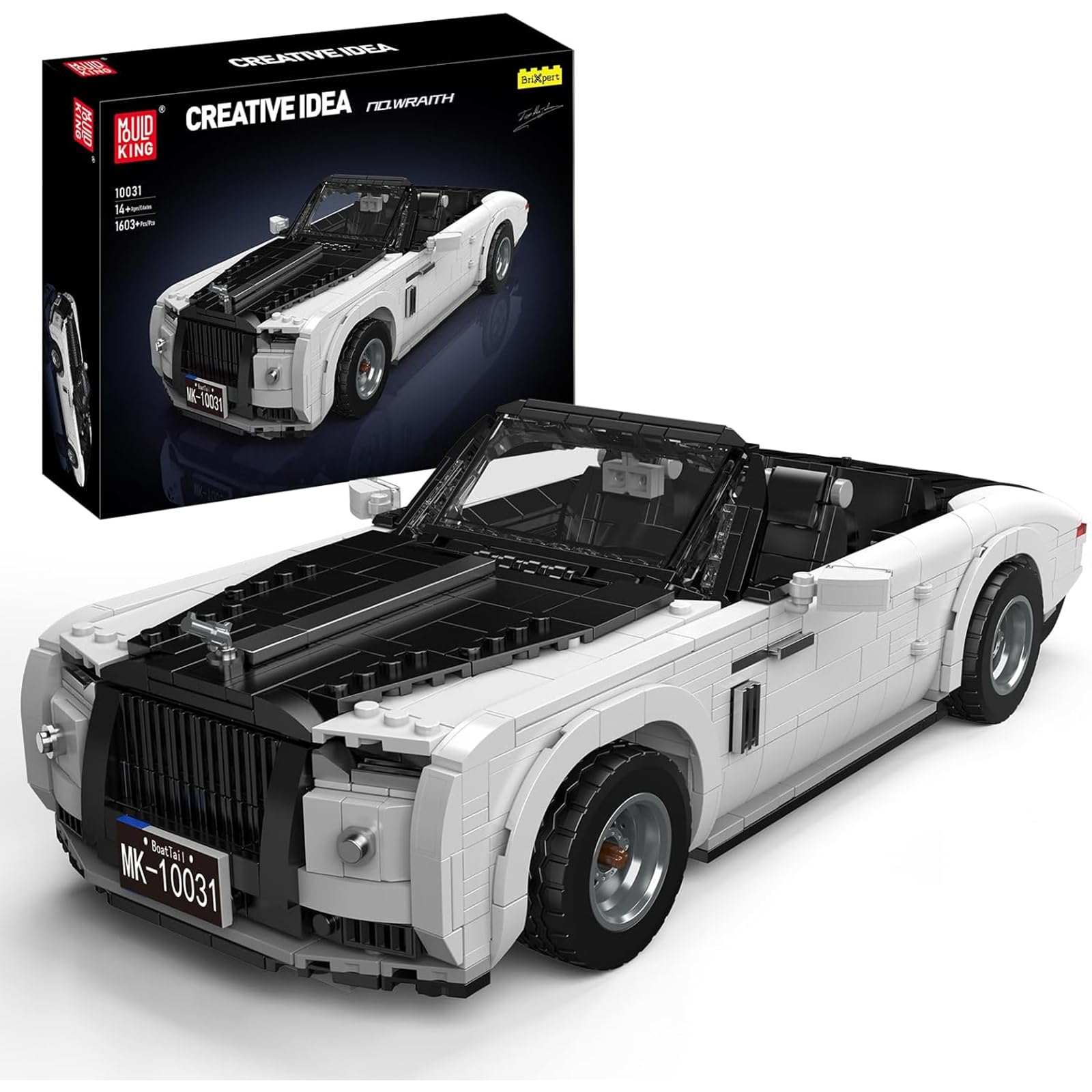 Mold King 10031 MOC Technic Model Car, Creativity Technology کیت مدل ماشین تبدیلی اسپرت خودرو, کیت نمایشگر فیراس ابو جابر طراح برای (1603 عدد) کیت بلوک ساختمانی