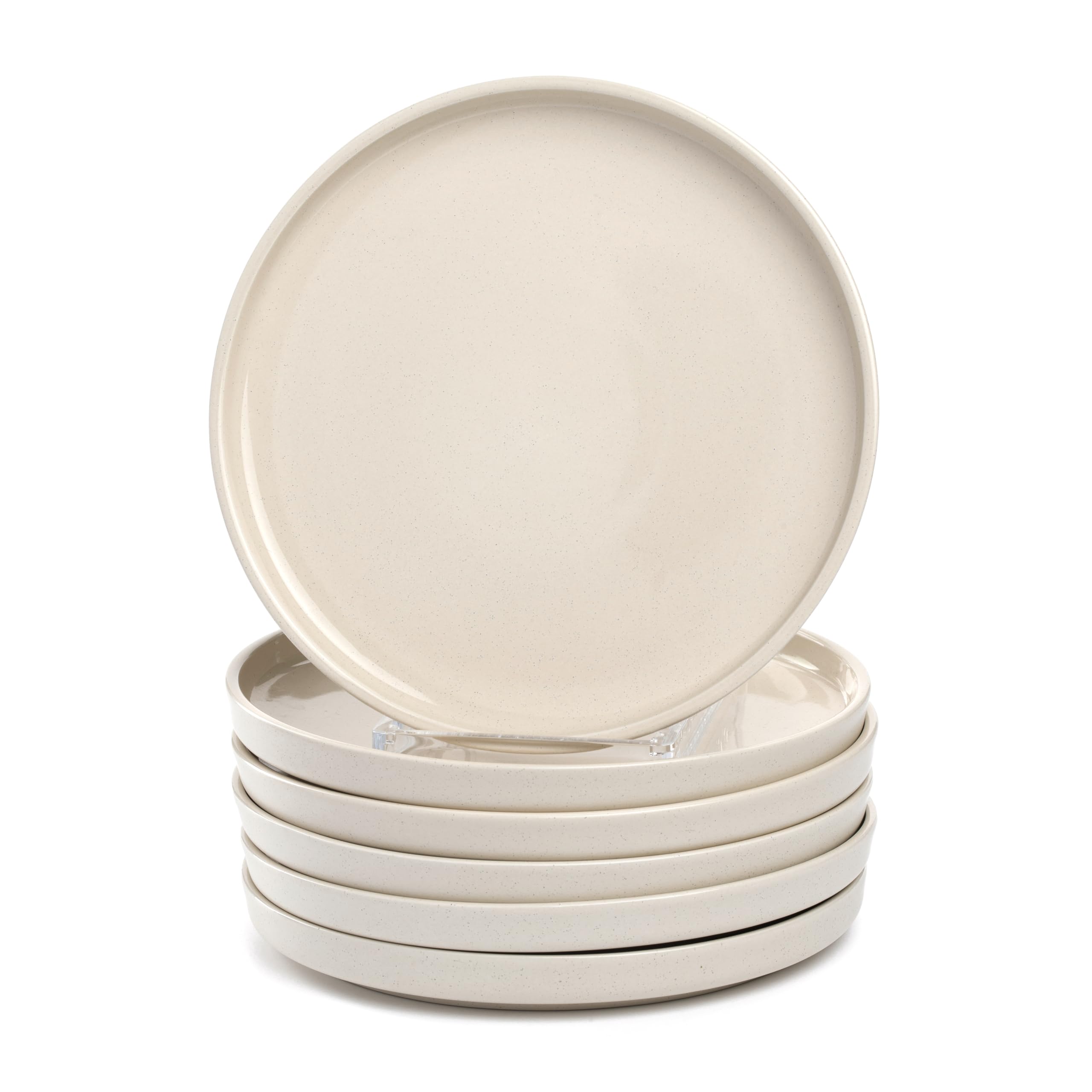 بشقاب‌های غذاخوری لئوناردو هوم روما، مجموعه ۶ عددی • قطر ۲۲ سانتی‌متر • قابل استفاده در مایکروویو و ماشین ظرفشویی • قابلیت چیدن روی هم • ظروف سرامیکی برای ۶ نفر • بشقاب سرامیکی با سطح لعاب‌دار • کرم • ۰۲۷۲۵۸