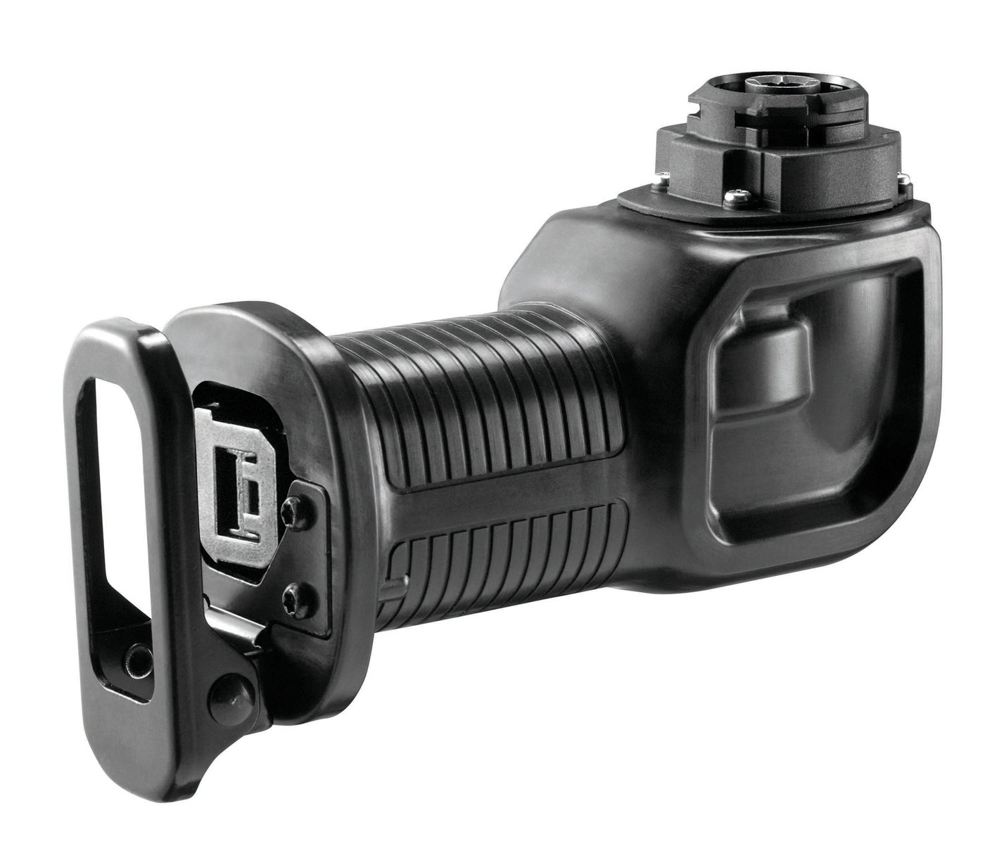 سر اره رفت و برگشتی Black+Decker Multievo (برش مستقیم، کار با جزئیات، تعویض تیغه بدون ابزار، شیب کفش اره قابل تنظیم، 0-3000 دور در دقیقه) MTRS10