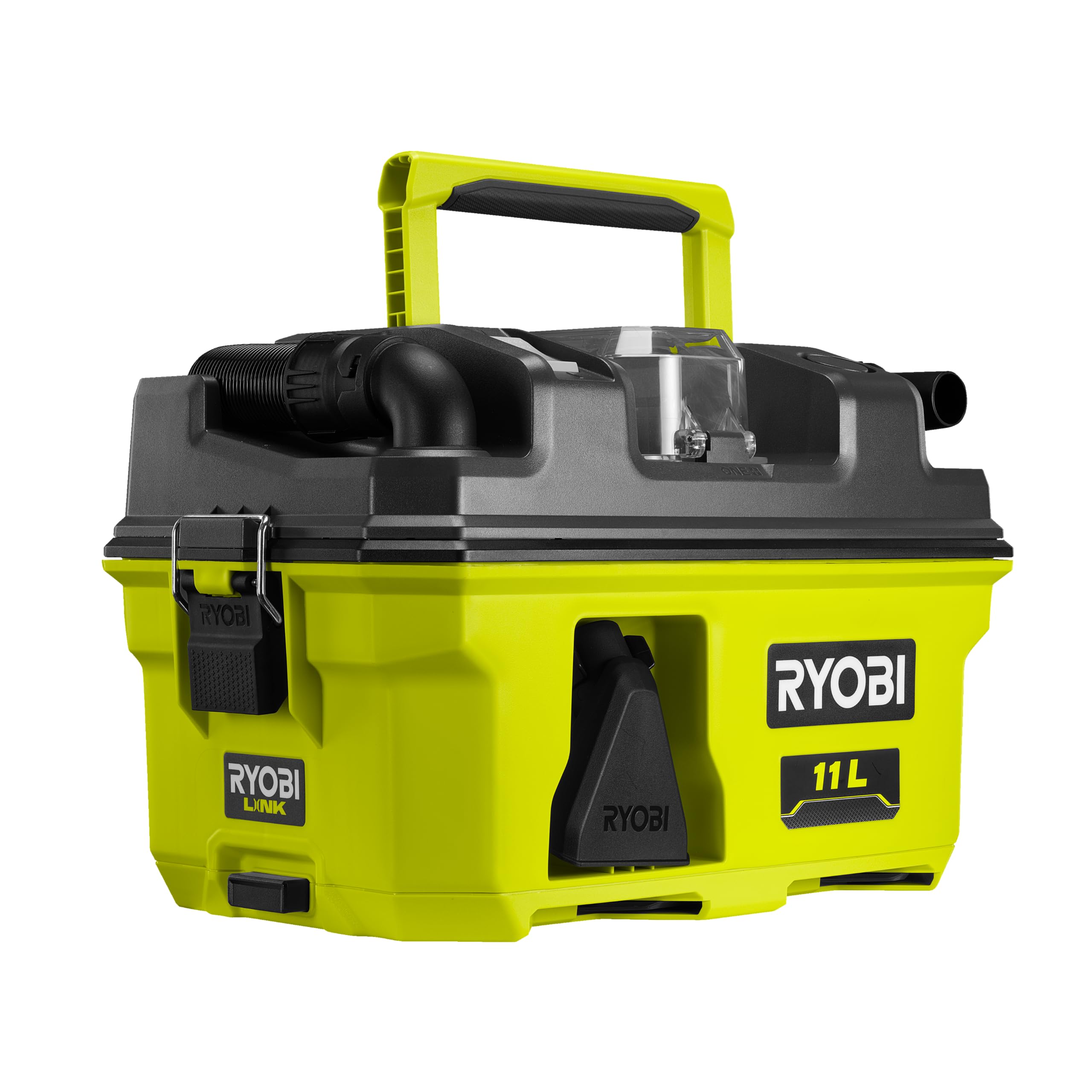 جارو شارژی خشک و مرطوب ریوبی ژاپن RYOBI 18 V ONE+ تر و خشک RV1811-0 قدرت مکش 115 AW بدون باتری و شارژر Hypergreen