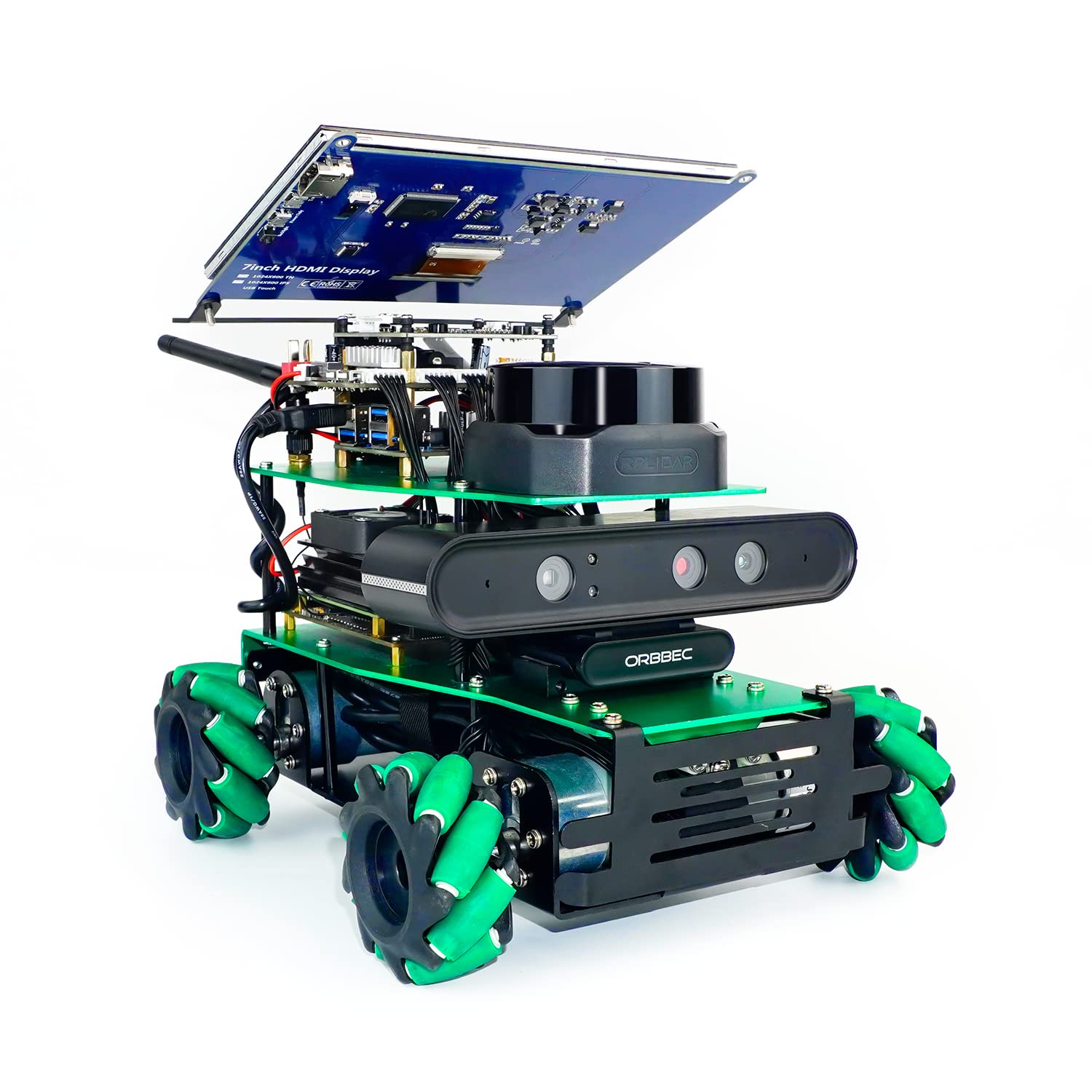 Jetson Nano ROS2 Robot Lidar Docker Mapping Navigation Depth تصویربرداری سه بعدی Mecanum Rotate Python پروژه مهندسی برنامه نویسی آموزش رباتیک (نانو نهایی نسخه بدون نانو) Eu Nano Ult Ver-without Nano