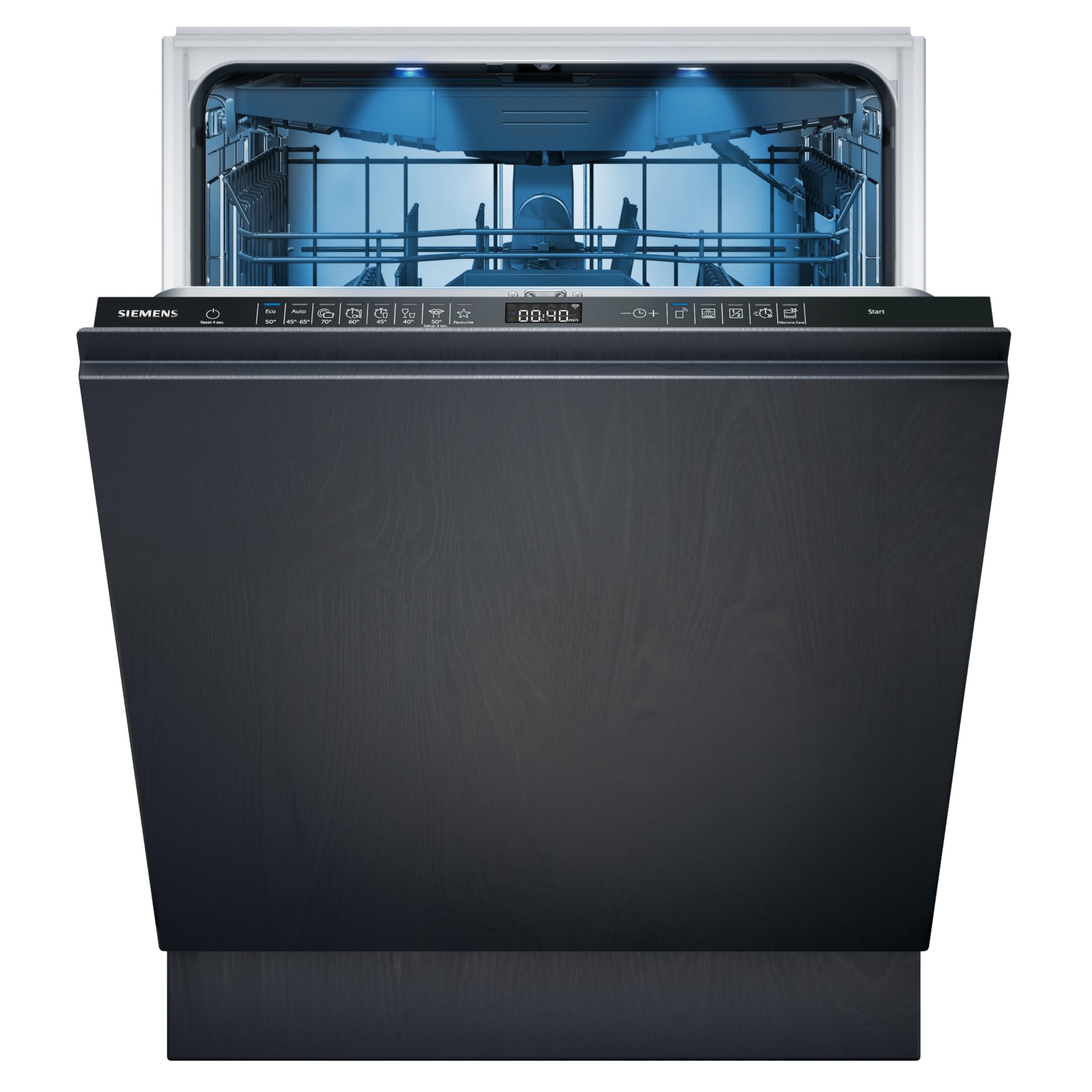 ماشین ظرفشویی زیمنس SN65EX12CE، ماشین ظرفشویی هوشمند iQ500، ماشین ظرفشویی کاملاً یکپارچه، 60 سانتی‌متر، ساخت آلمان، کشوی کارد و چنگال، فوق‌العاده بی‌صدا، varioSpeed، openDry، rackMatic، چراغ داخلی، GlassZone، کاملاً یکپارچه، کلاس انرژی "A" Iq500