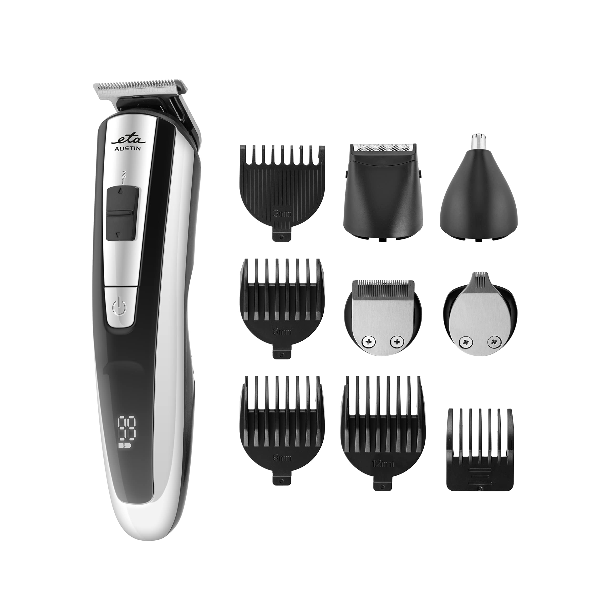 ماشین اصلاح مو و ریش اِتا چکسلواکی ETA مدل Austin سری 9 (3-12 میلی‌متر)، باتری لیتیوم-یونی