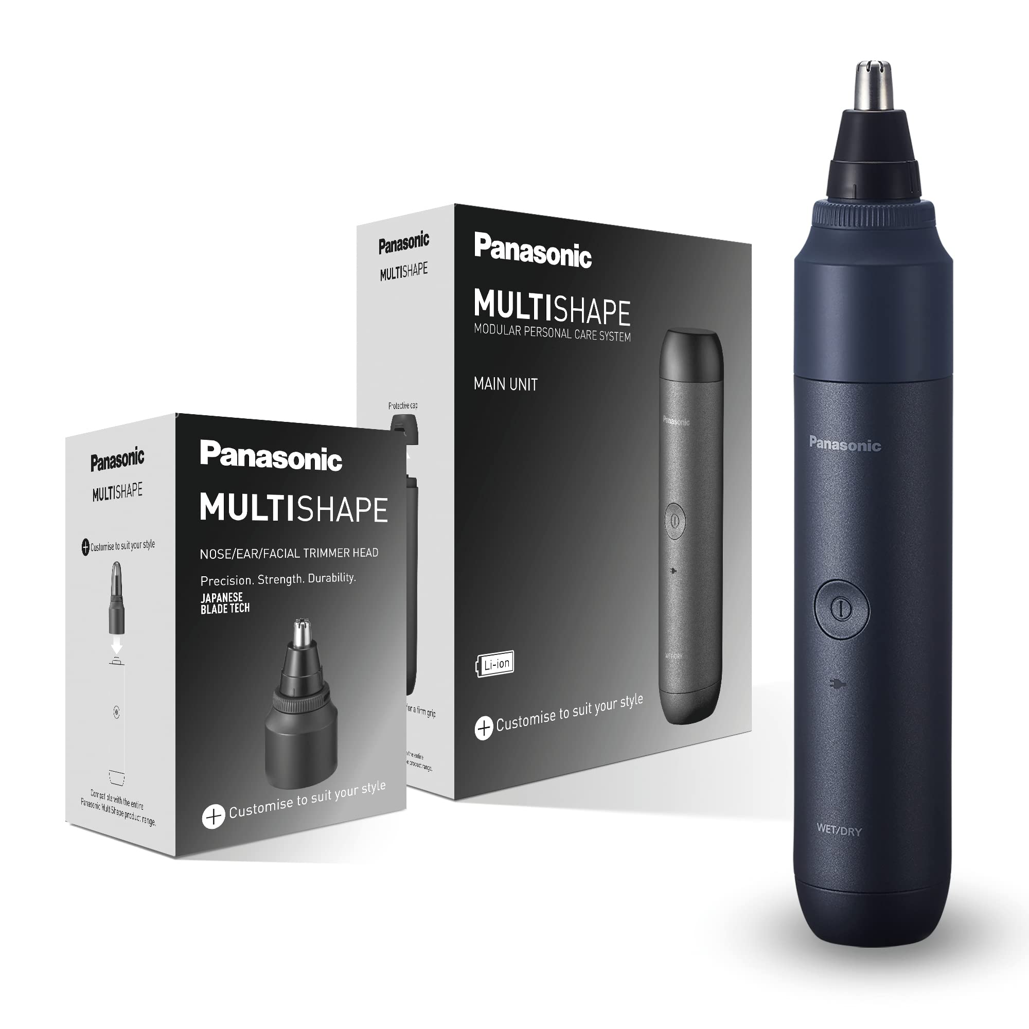 دستگاه اصلاح بدن ماژولار پاناسونیک MULTISHAPE مدل ER-CNT1، اصلاح کننده بینی/گوش/ابرو برای آقایان با باتری لیتیوم-یونی قابل شارژ