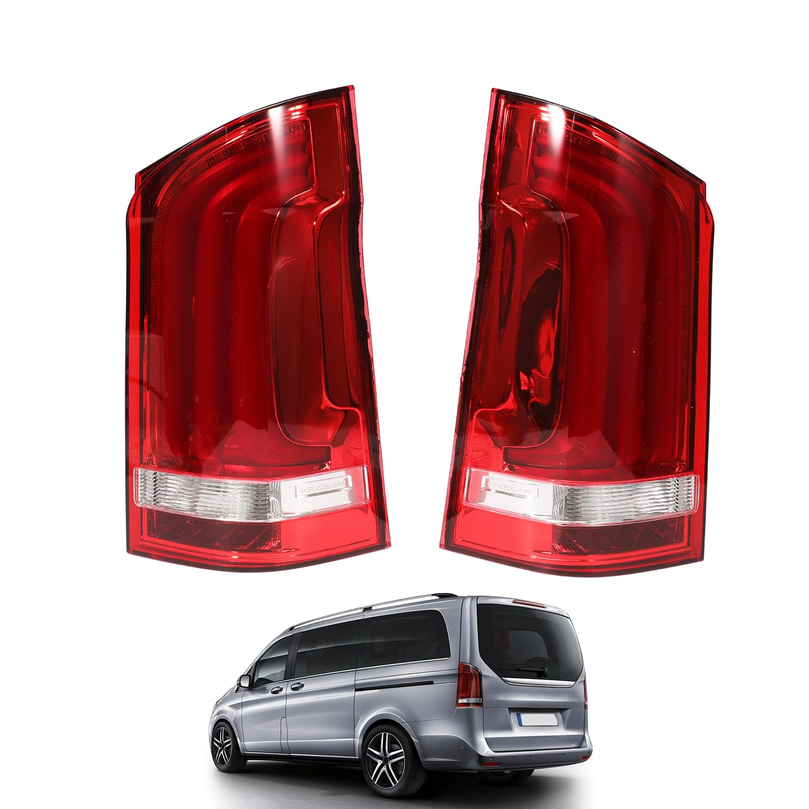 چراغ عقب GNXFixt 2x چراغ عقب سمت راست برای Vito Viano W447 2012 چراغ ترمز عقب چراغ فرمان چراغ عقب