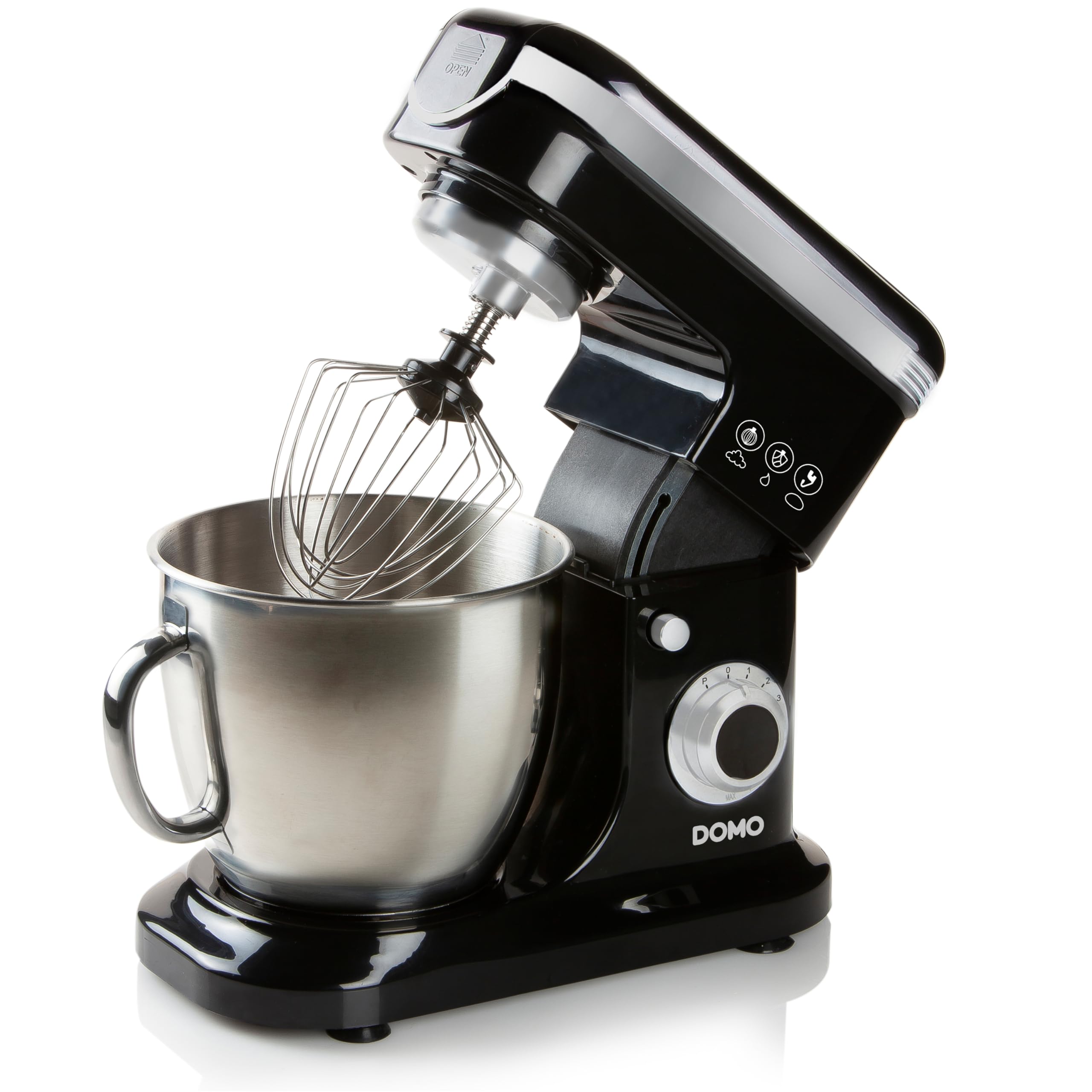 غذاساز دومو DO1023KR، 6 لیتر - 1200 وات - مشکی/نقره‌ای