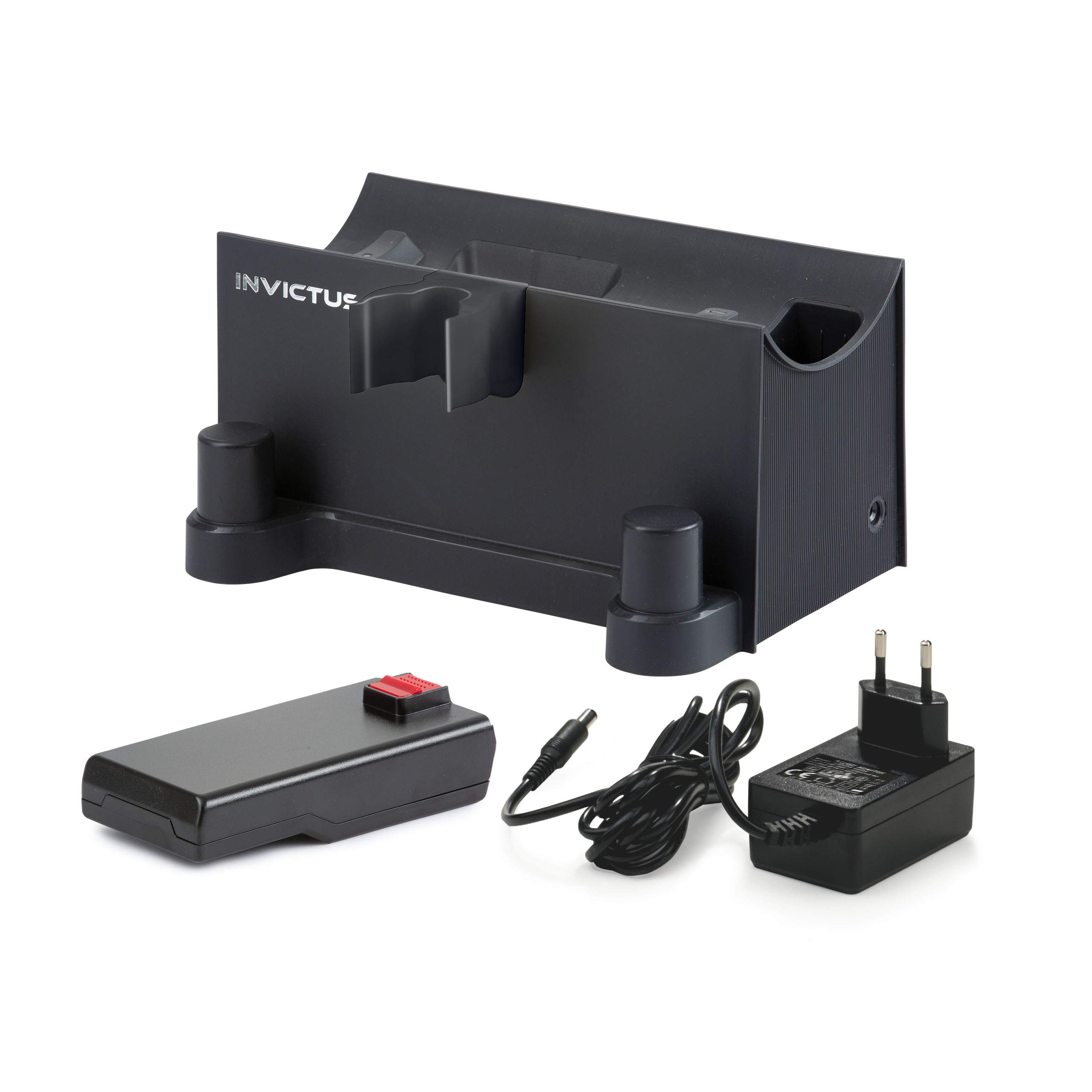 ایستگاه شارژ Genius Invictus X9 (3 تکه) شامل لوازم جانبی جاروبرقی باتری - ایستگاه ذخیره سازی فضای ذخیره سازی با عملکرد شارژ (سازگار با Invictus X9)