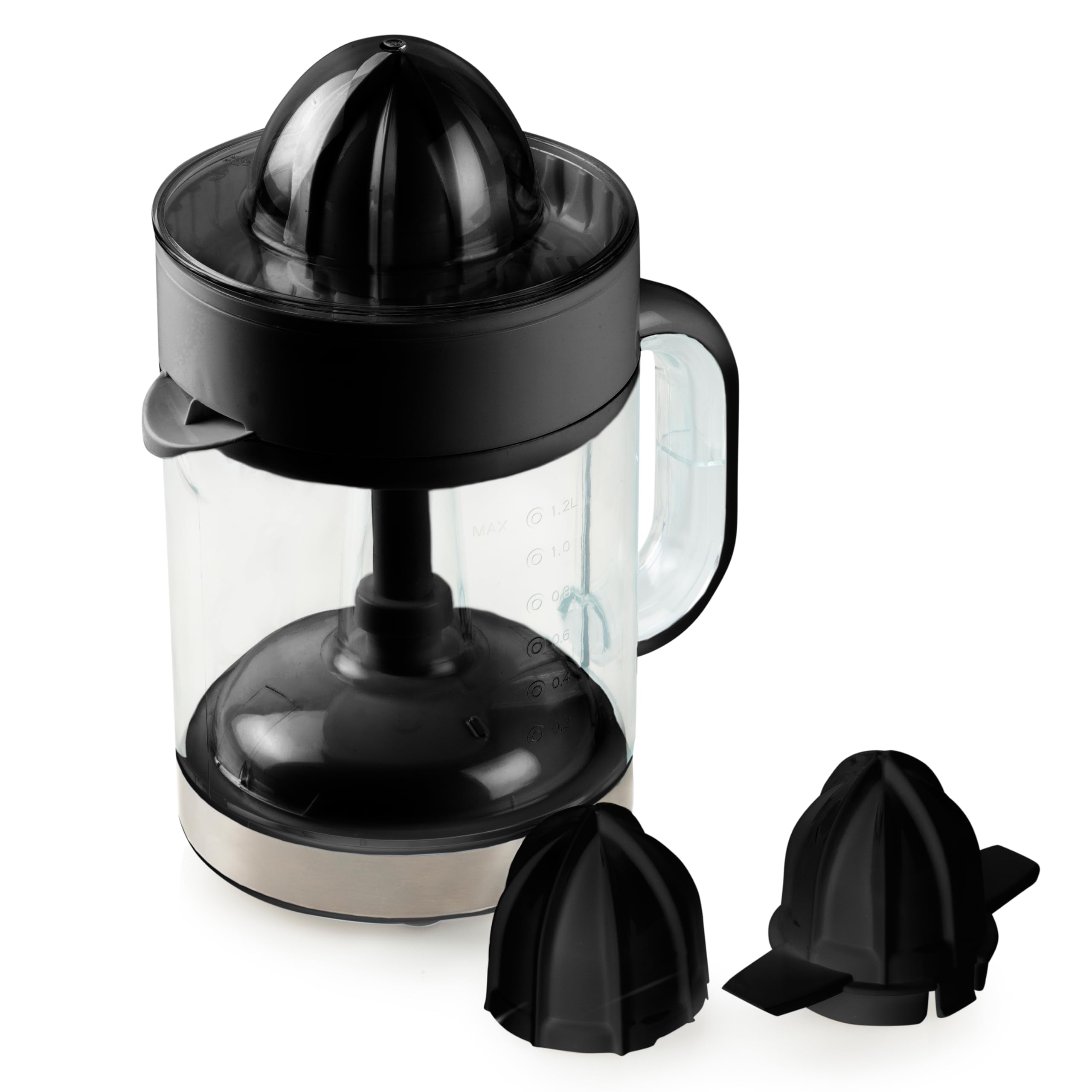 آب مرکبات گیری دومو DOMO DO9235J - 2 عدد آب مرکبات گیری مخروطی - 1.2 لیتر - مشکی/نقره ای