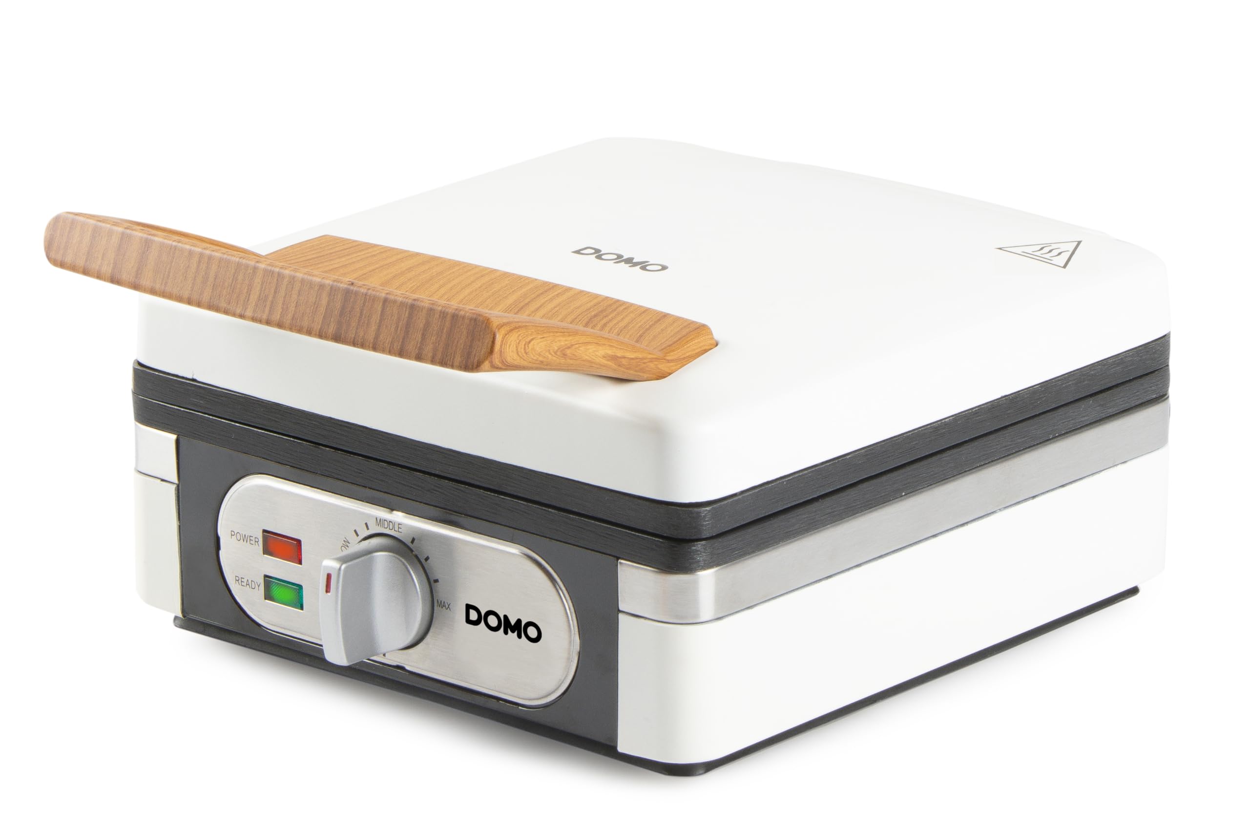 وافل ساز DOMO DO9274W - وافل ساز - وافل ساز دوتایی برای وافل های بلژیکی - روکش نچسب - 1400 وات - پودر سفید