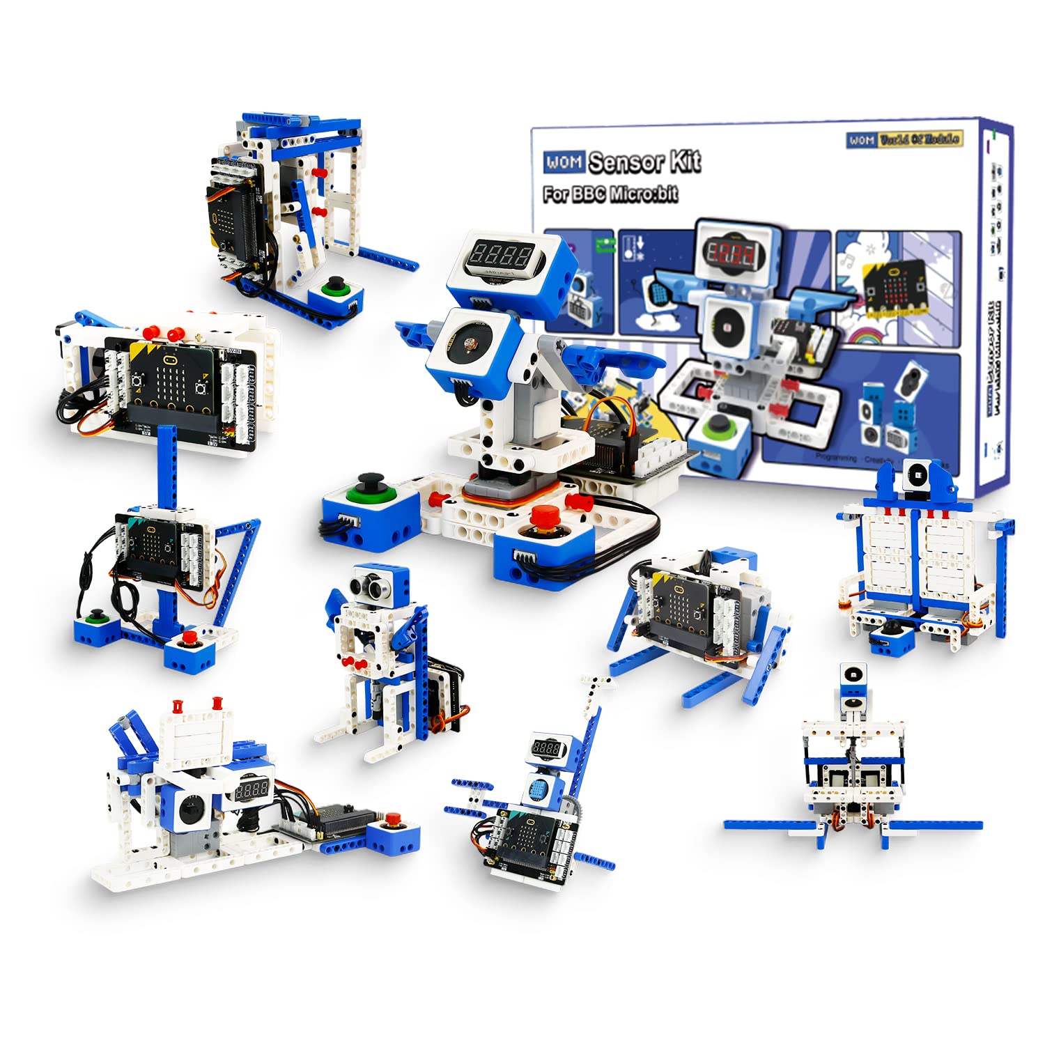 مجموعه الکترونیک یاهبوم: کیت آموزشی STEM برای کودکان 8 سال به بالا با میکرو: بیت، حسگرها، بلوک‌های ساختمانی و برنامه‌نویسی پایتون/MakeCode