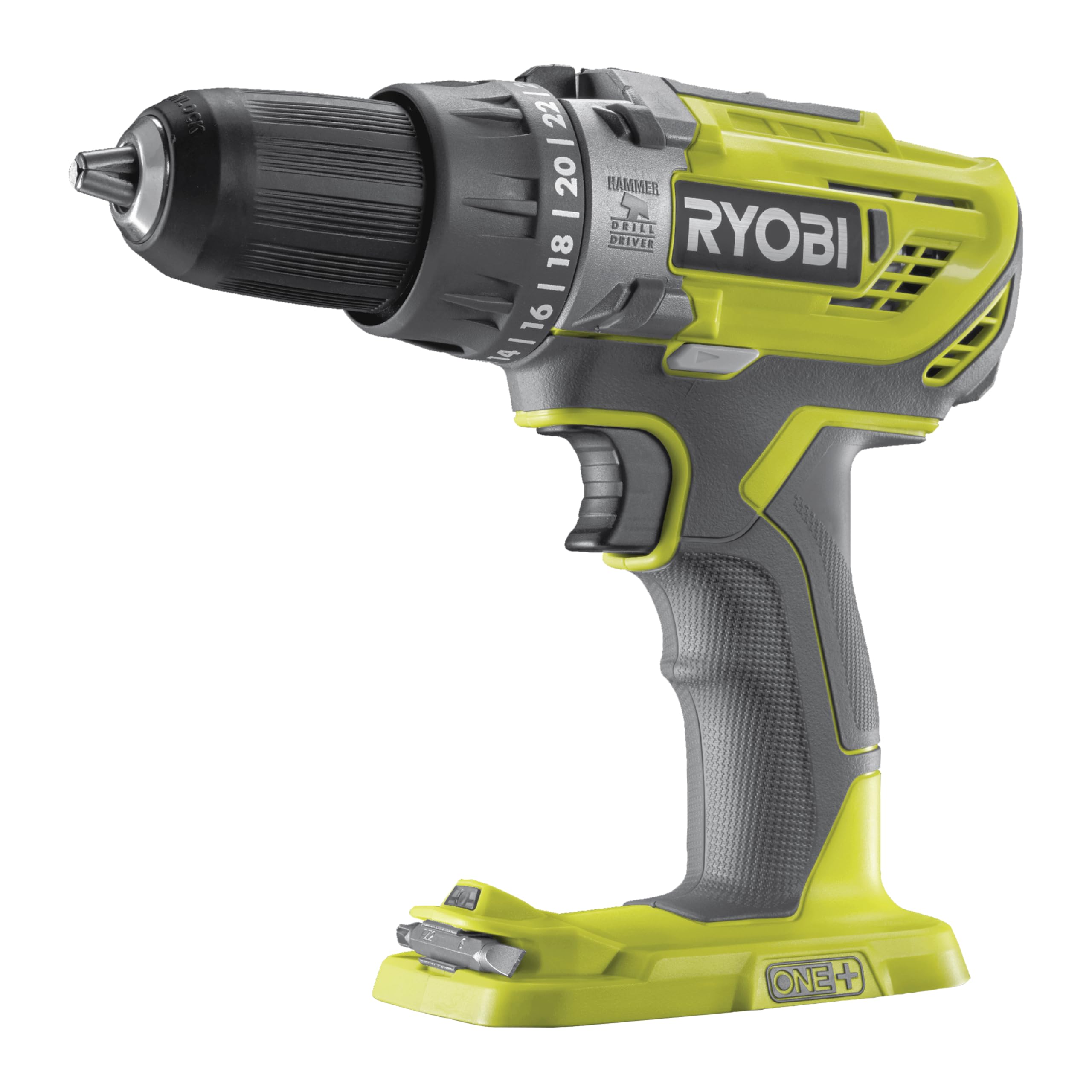 دریل ضربه ای شارژی RYOBI 18 V ONE+ R18PD3-0 (گشتاور 50 نیوتن متر، چاک بدون کلید 13 میلی متر، بدون باتری و شارژر)