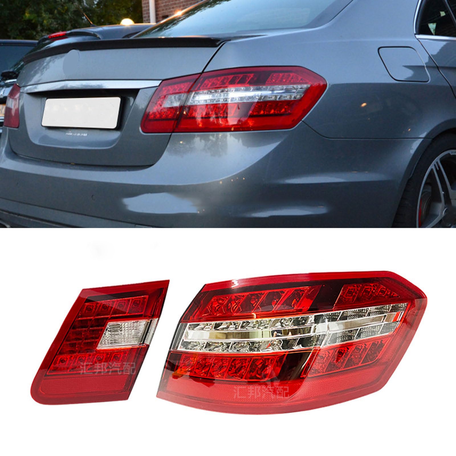 چراغ خطر عقب مرسدس بنز E Class W212 2009 2010 2011 2012 2013، چراغ عقب خودرو مجموعه کامل چراغ ترمز  چپ داخلی