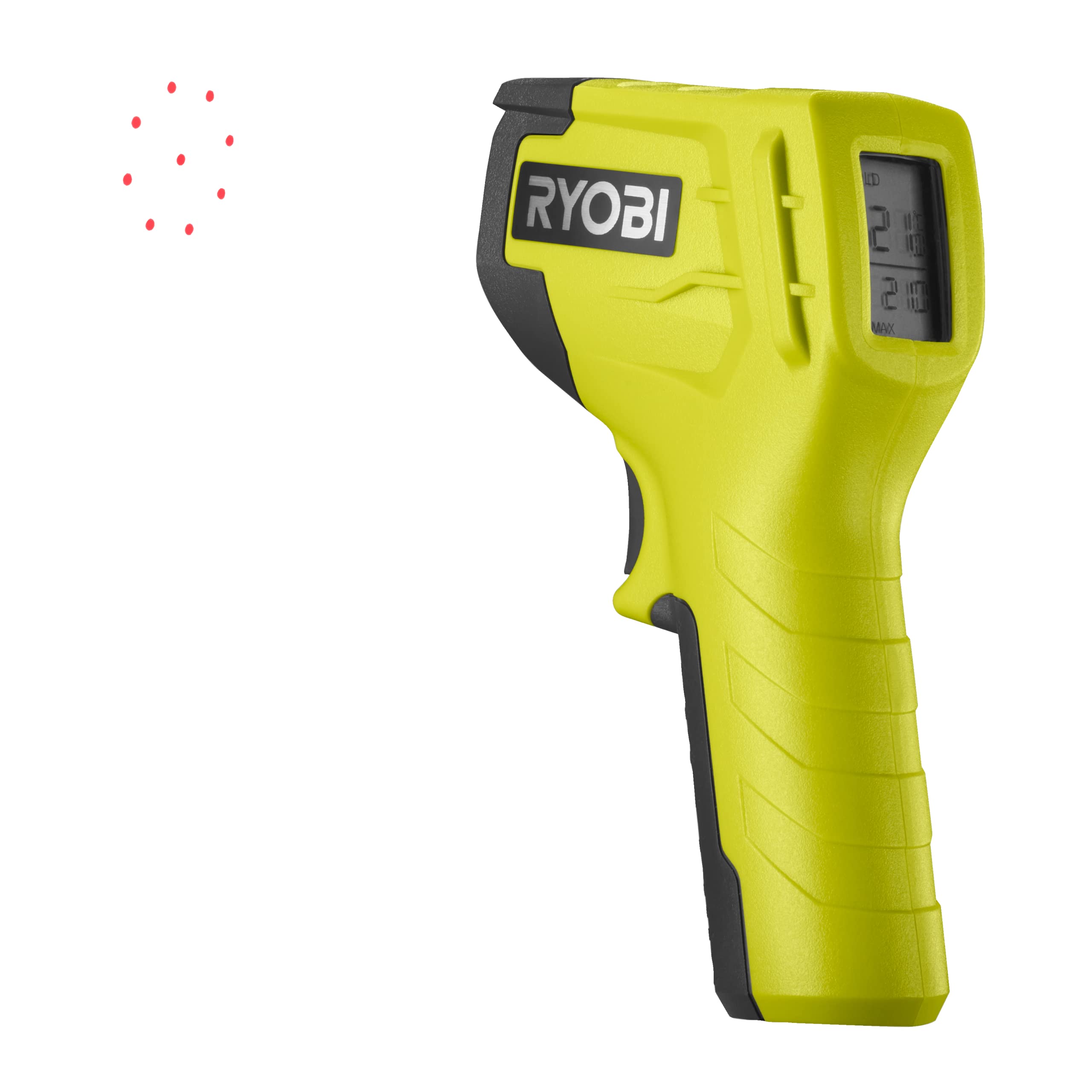 دماسنج مادون قرمز RYOBI RBIRT08 (محدوده دمایی -50 درجه سانتیگراد تا 550 درجه سانتیگراد، طول موج لیزر 650 نانومتر)