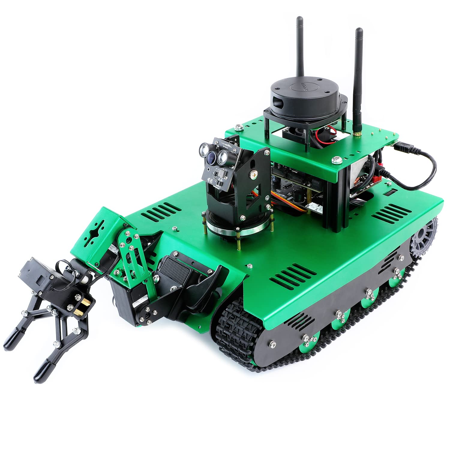 Yahboom Jetson Nano SUB Transbot بر اساس سیستم عامل ربات بازوی رباتی با کیت پروژه آموزشی ROS دوربین سه بعدی Astra Pro برای بزرگسالان و نوجوانان (بدون نسخه Nano II)