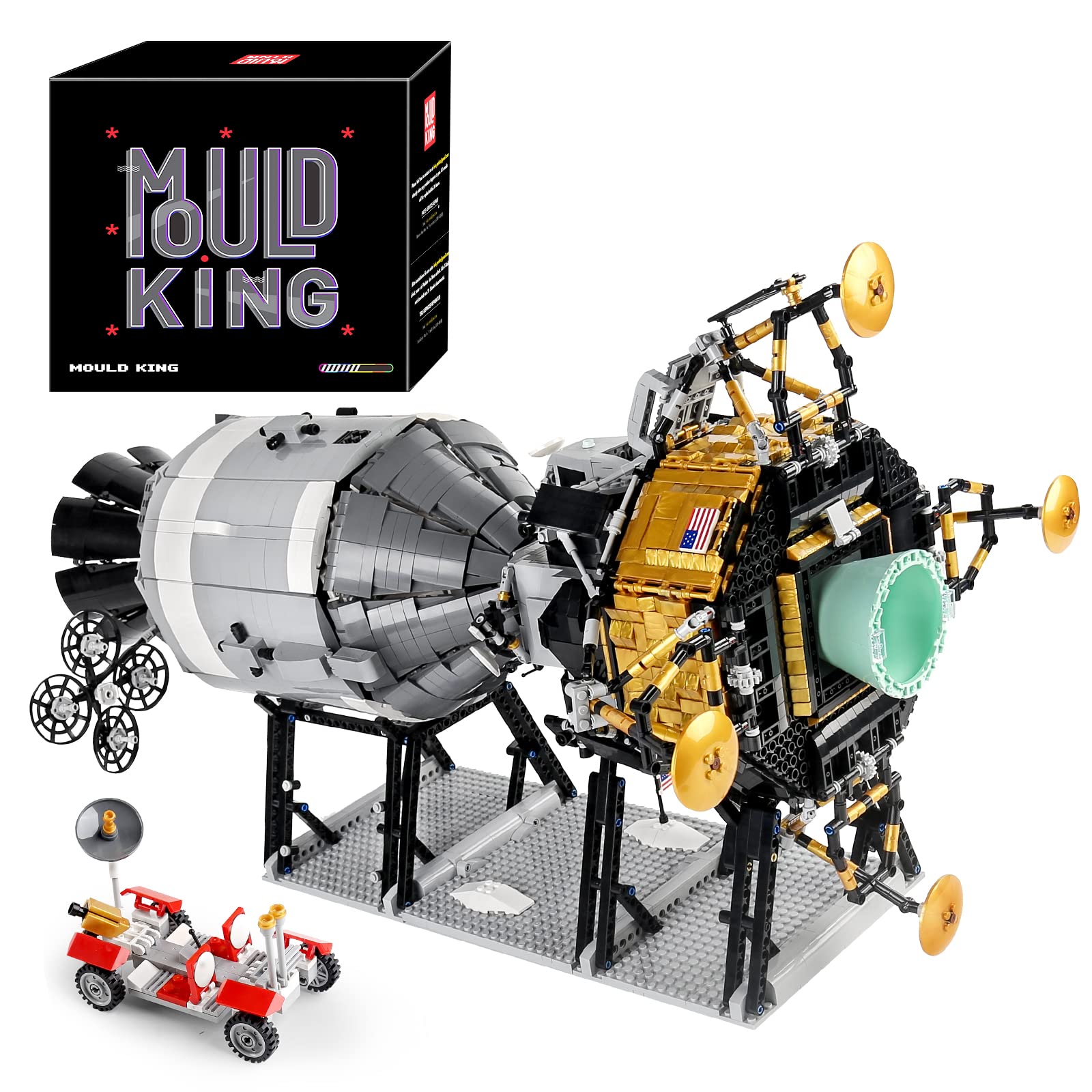 Mold King 21006 Technic Spaceship Model, 7106 Pieces Technology Space Rocket Blocks ساختمانی برای بزرگسالان و کودکان، به عنوان هدیه/کلکسیون کریسمس