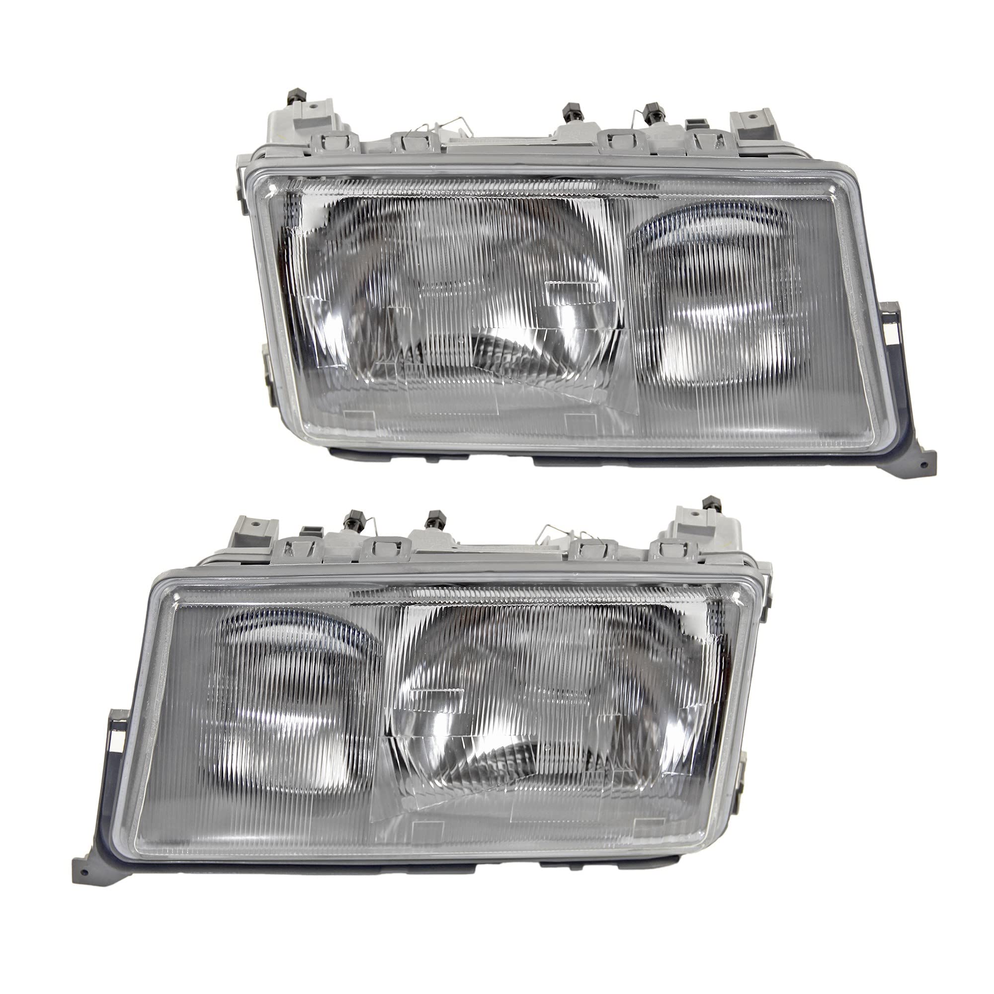 ATEC آلمان دو چراغ اصلی جلو چپ + راست چراغ های H4 / H3، سازگار با MERCEDES-BENZ 190 (W201)