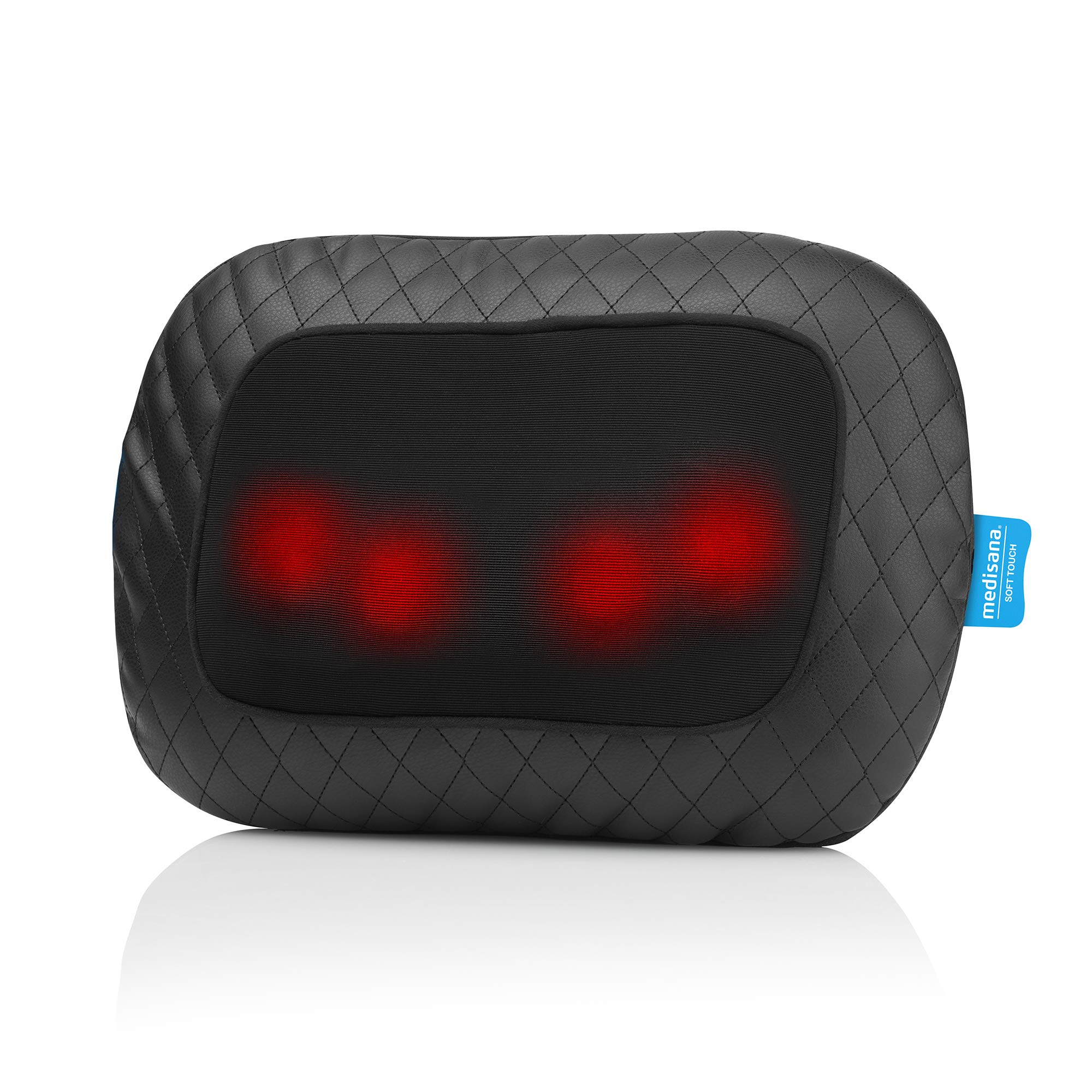 بالشتک ماساژ ژل Medisana MCG 800، عملکرد حرارتی، 4 سر ماساژ ژل چرخشی، عملکرد نور قرمز، با تثبیت صندلی، برای گردن، شانه‌ها، کمر و پاها