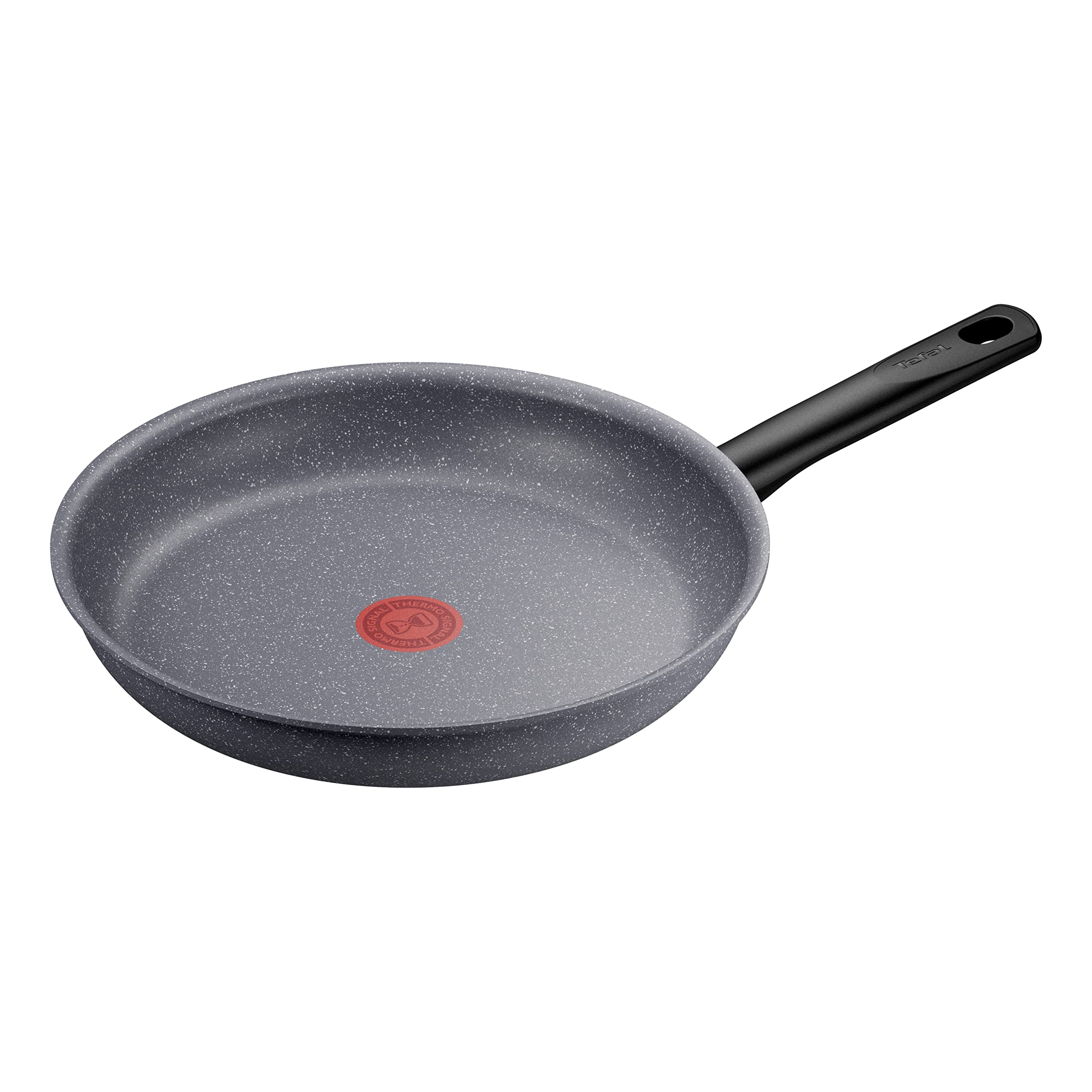 ماهیتابه تفال فرانسه G28006 طبیعی ماهیتابه 28 سانتی | پوشش نچسب Mineralia+ | Thermo-Signal مناسب برای انواع اجاق گازهای القایی | اثر سنگ معدنی، خاکستری