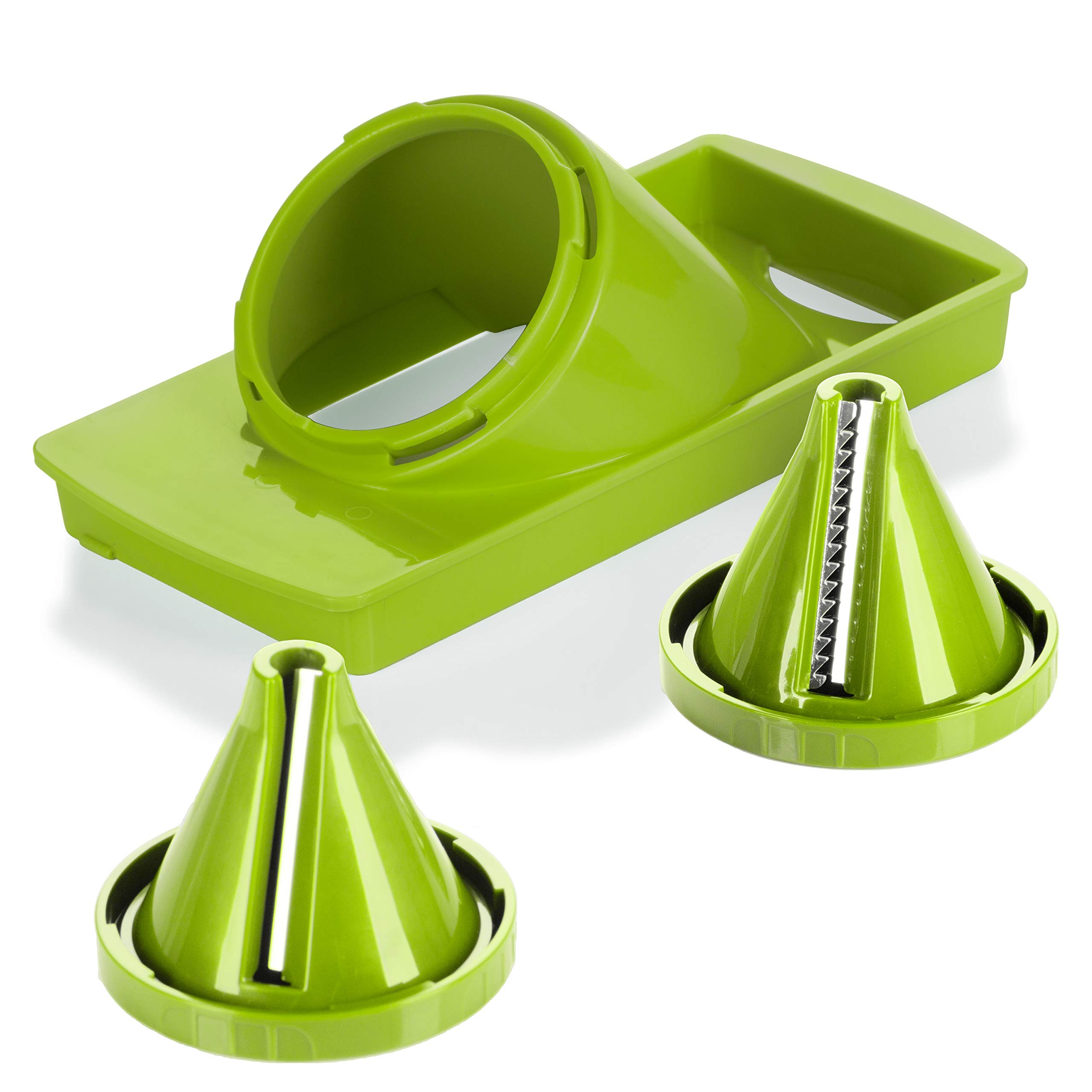 Genius Nicer Dicer Plus Julietti | 3 قسمت | اسپاگتی سبزیجات | جولین | مارپیچ | شناخته شده از تلویزیون | جدید