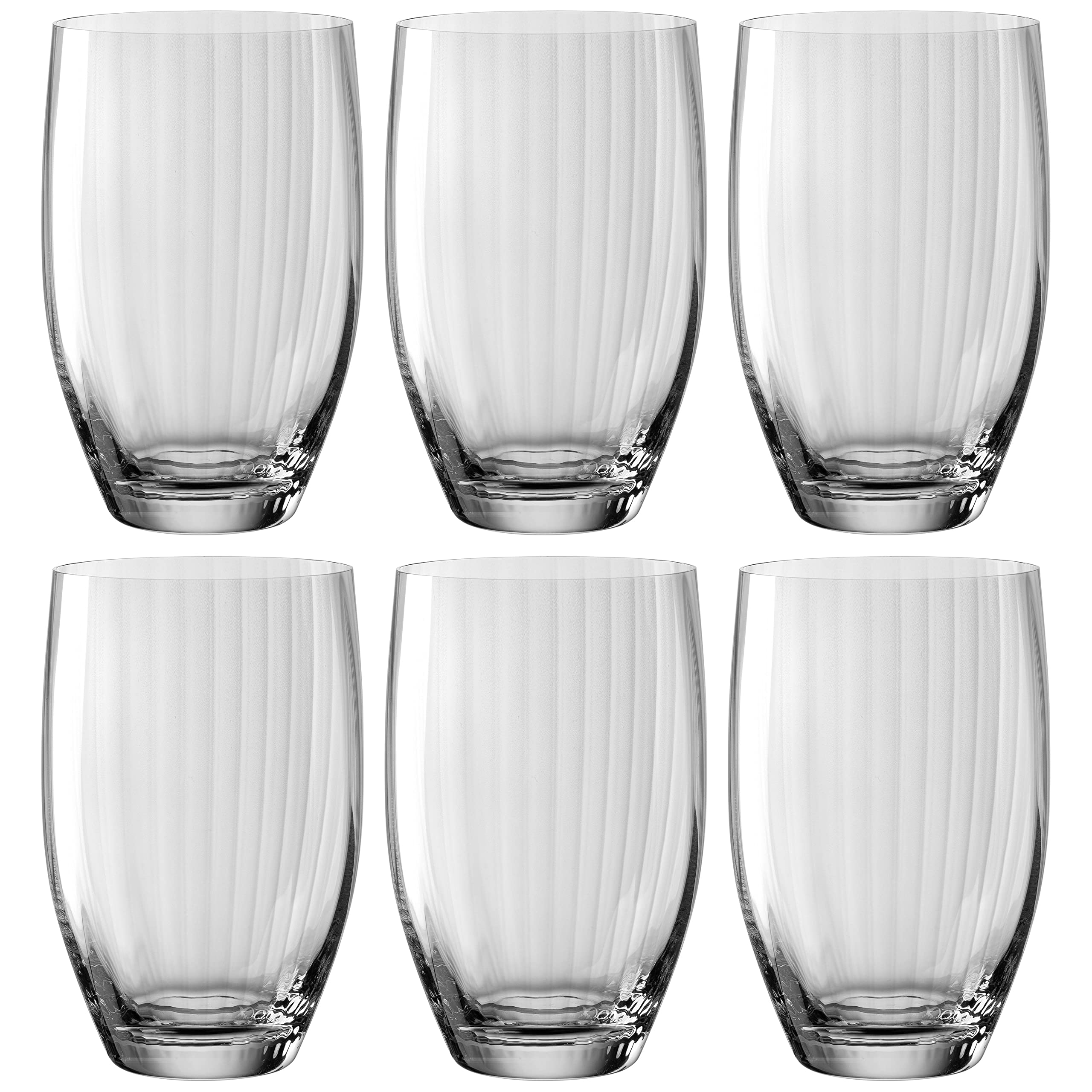 ست لیوان ۶ تایی LEONARDO HOME Poesia، لیوان‌های آب، فنجان‌های شیشه‌ای، لیوان‌های آبمیوه، سرویس نوشیدنی، ۴۶۰ میلی‌لیتر، شیشه، خاکستری، ۰۲۲۳۸۳، خاکستری معاصر، ۱۲.۵ در ۸ در ۸ سانتی‌متر، ۴۶۰ میلی‌لیتر