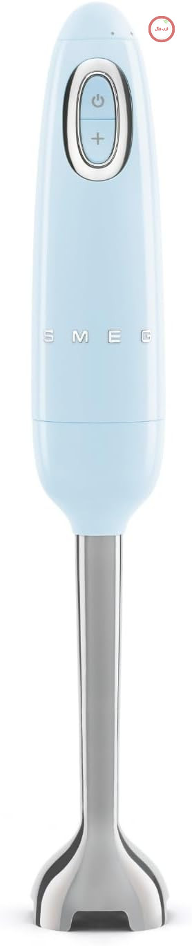 همزن دستی Smeg HBF11PBEU با عملکرد توربو و سیستم برش Flowblend، دسته ضد لغزش، قرقره کابل یکپارچه، لوازم جانبی شامل نمی‌شود، توان 700 وات، آبی پاستلی