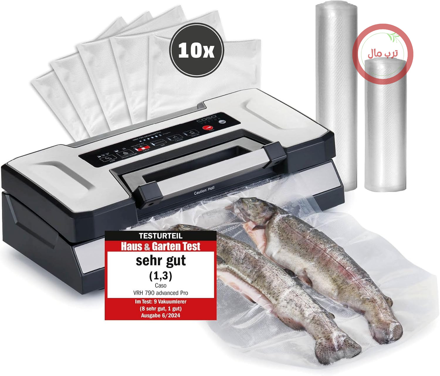 دستگاه وکیوم حرفه‌ای کاسو 200 چرخه بدون توقف عملکرد مایع CASOTEK درز CASO VRH 790 advanced Pro