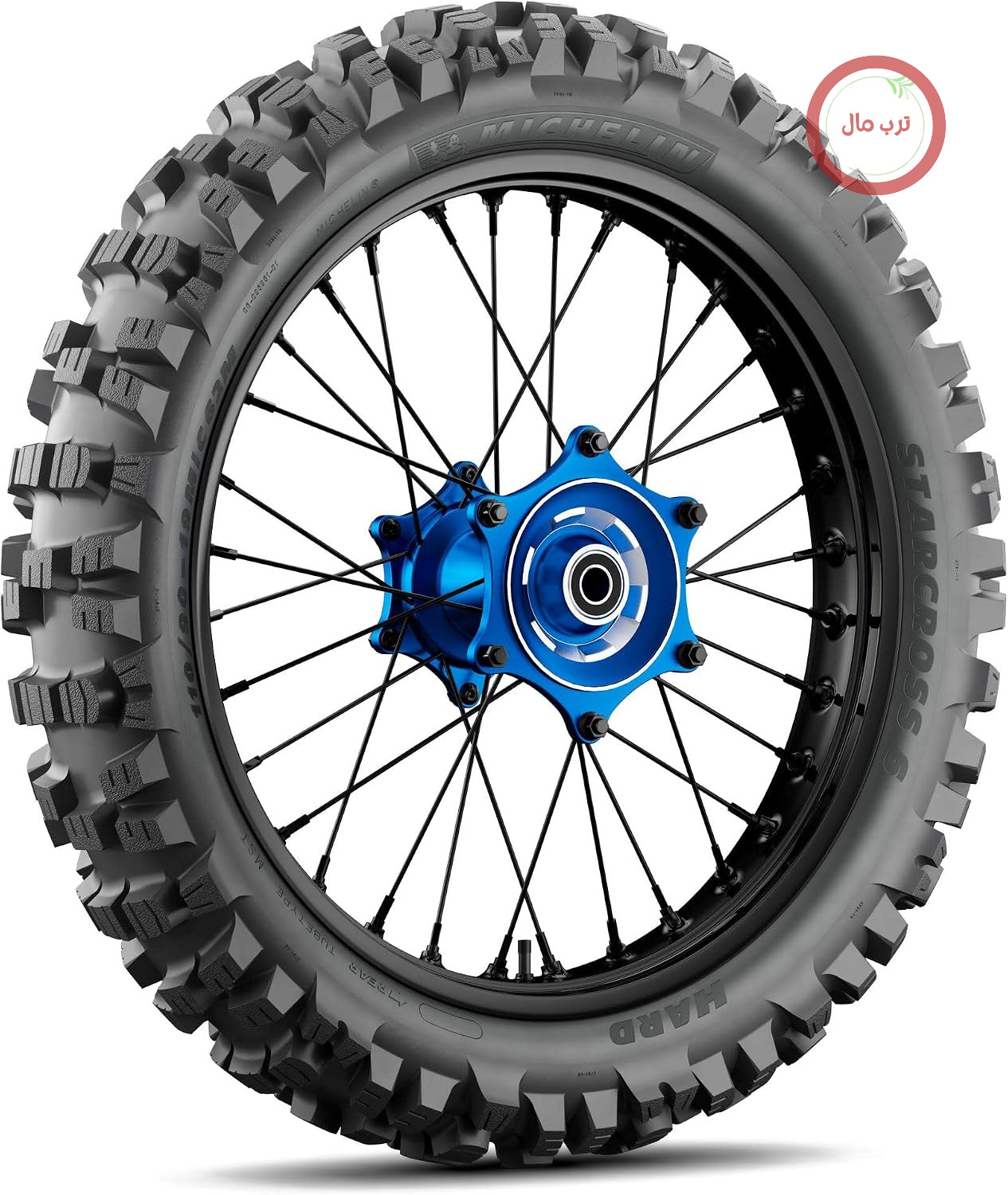 لاستیک عقب موتور سیکلت میشلن فرانسه Michelin Starcross 6 Hard سایز 110/90-19 (62M)