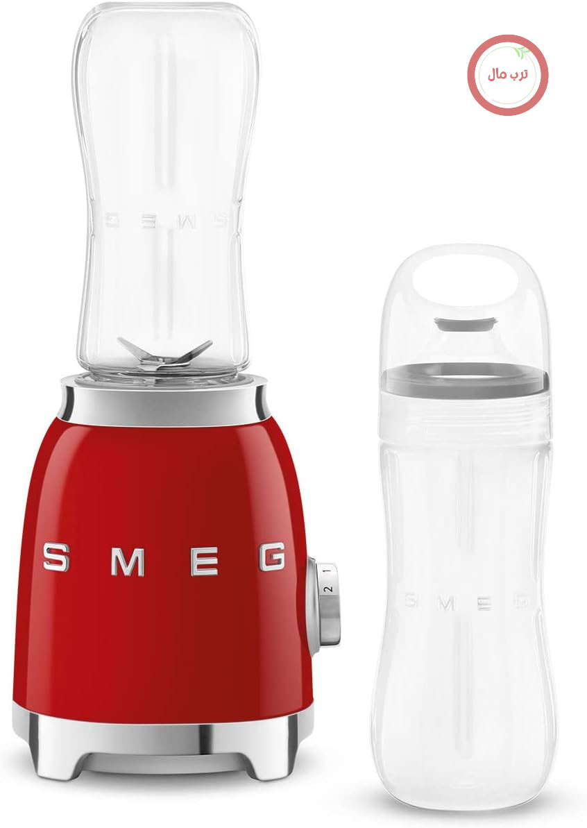 همزن شخصی SMEG مدل Retro با ۲ بطری PBF01RDUS، قرمز، سایز M