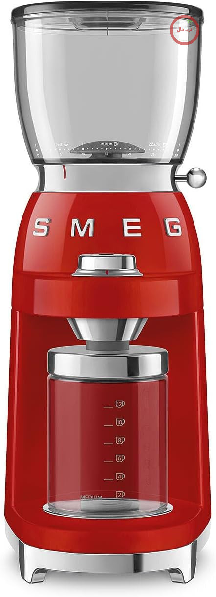 آسیاب قهوه اسمگ ایتالیا Smeg CGF01RDEU قرمز ۳۰ درجه
