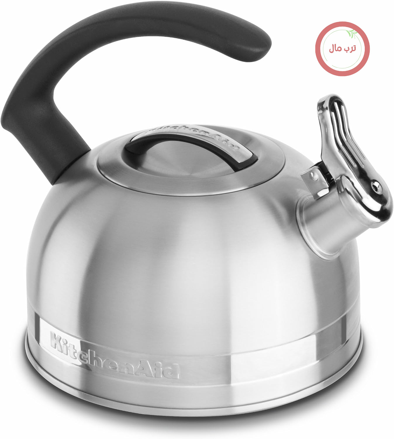 کتری رو گازی کیچن اید KitchenAid KST20CBST با دسته C شکل و نوار تزئینی، 2 لیتر