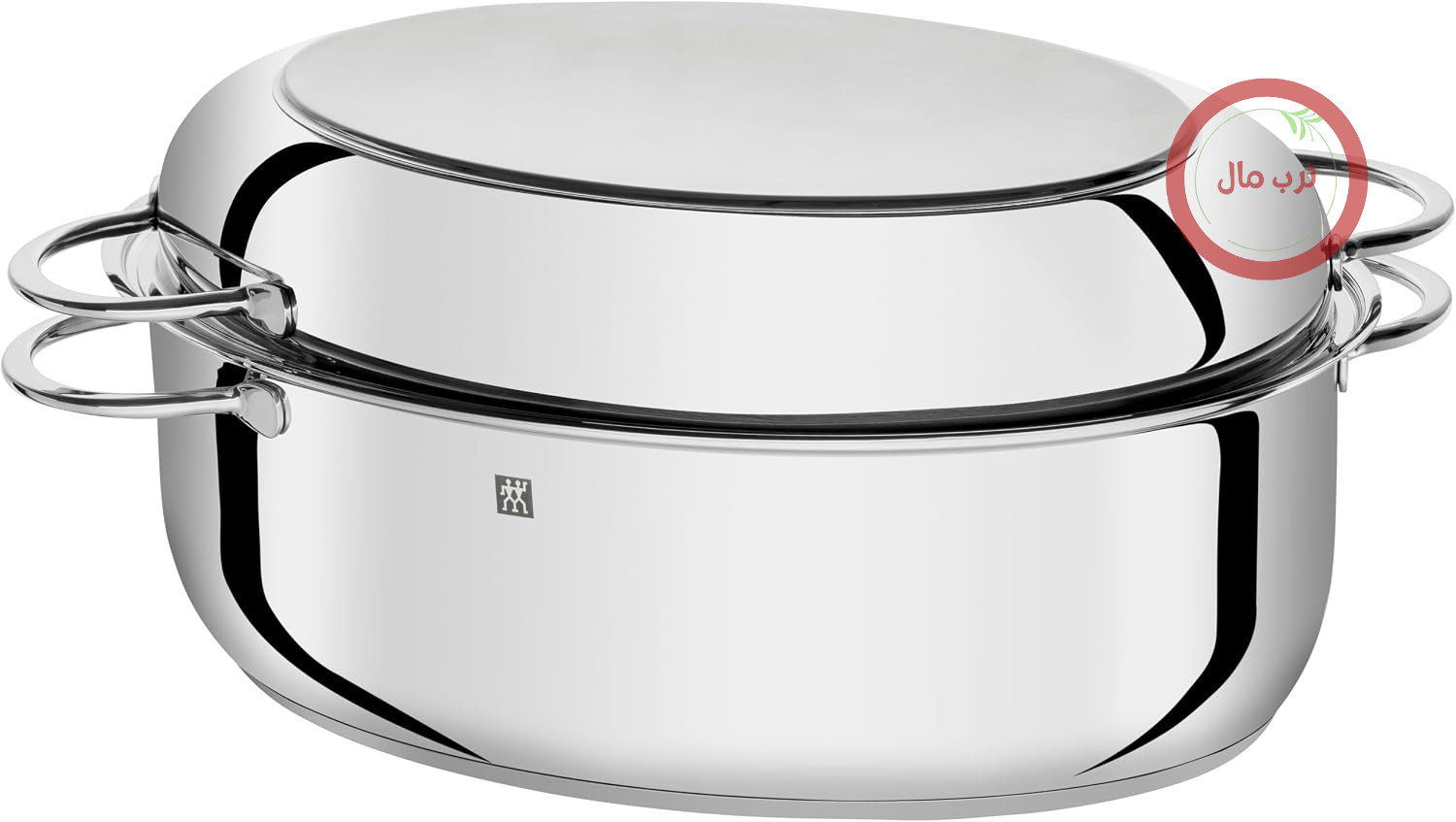 ماهیتابه مرغ و ماهی زولینگ ZWILLING Plus با درب، 38 سانتی‌متر، سازگار با فر القایی و فر، استیل ضد زنگ