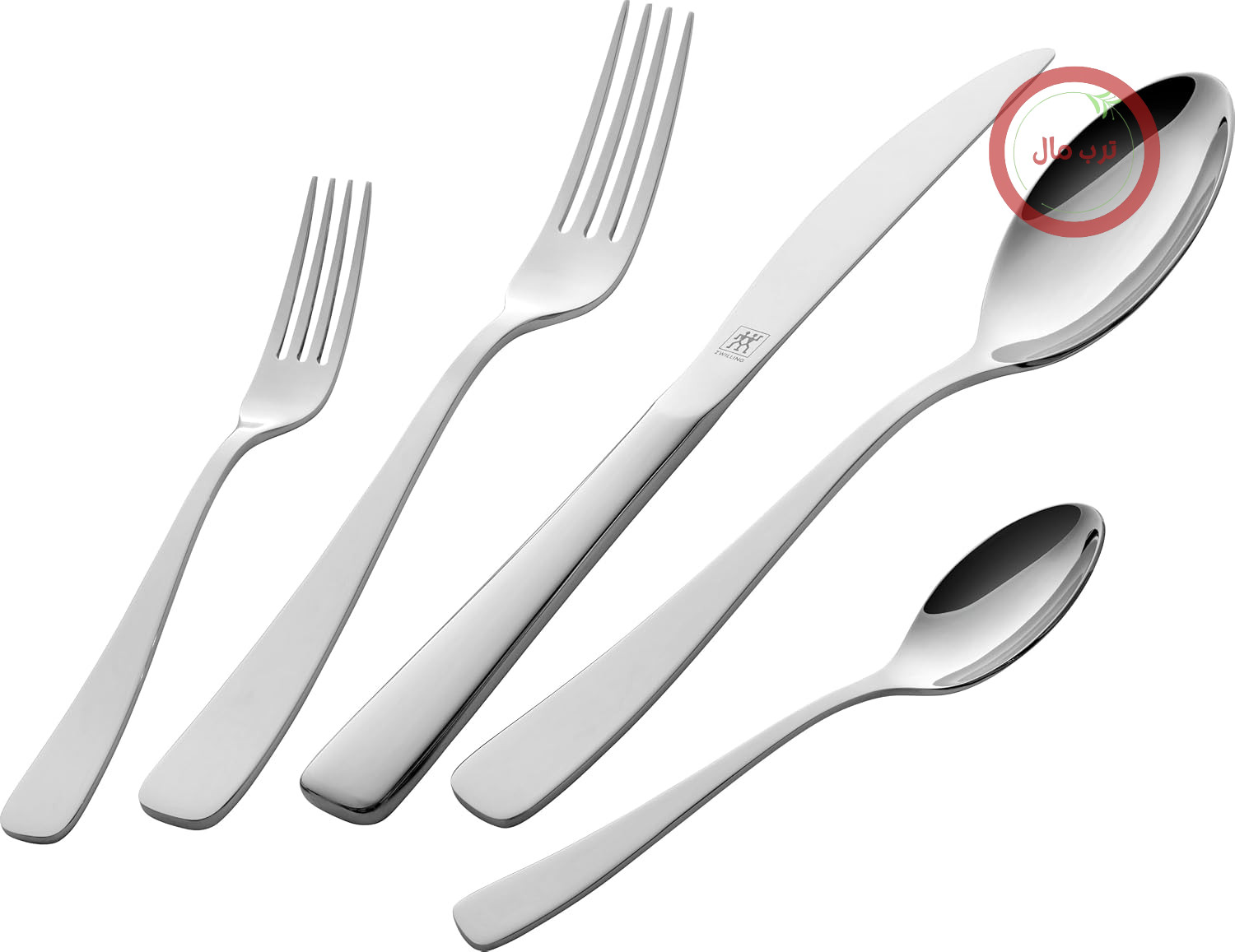 سرویس قاشق و چنگال زولینگ ZWILLING Soho، 68 پارچه، برای 12 نفر، قابل شستشو در ماشین ظرفشویی، استیل ضد زنگ، براق، نقره‌ای