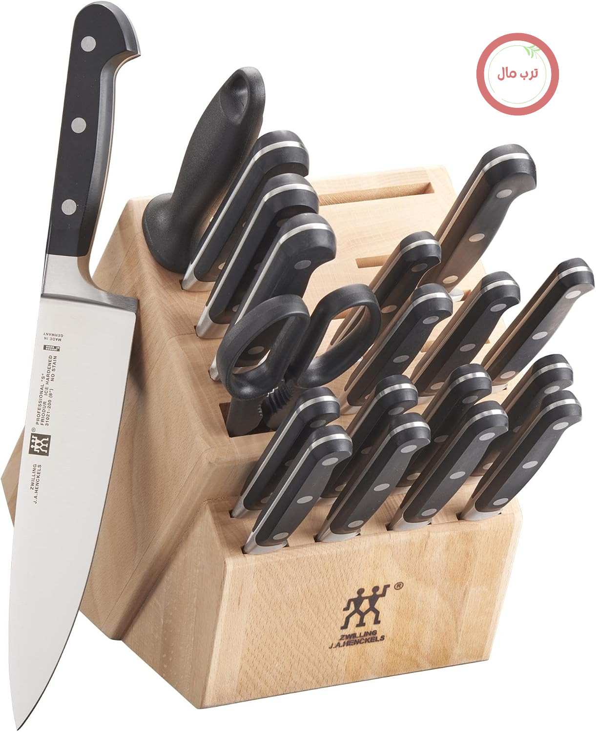 مجموعه بلوک چاقو زولینگ HENCKELS ZWILLING J.A 35673-020 ، مشکی