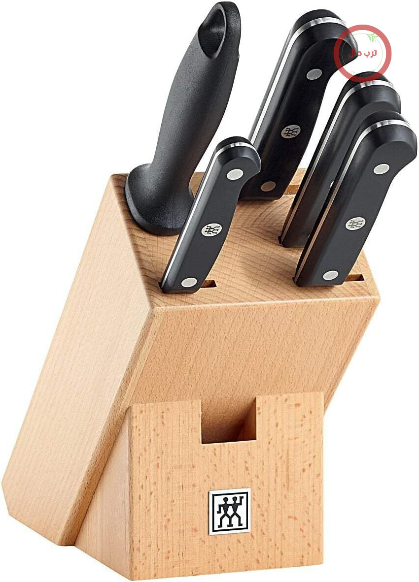 ست چاقو زولینگ 6 تکه Zwilling Gourmet، استیل ضد زنگ، نقره‌ای/مشکی، 38 × 28 × 28 سانتی‌متر، 6 عدد