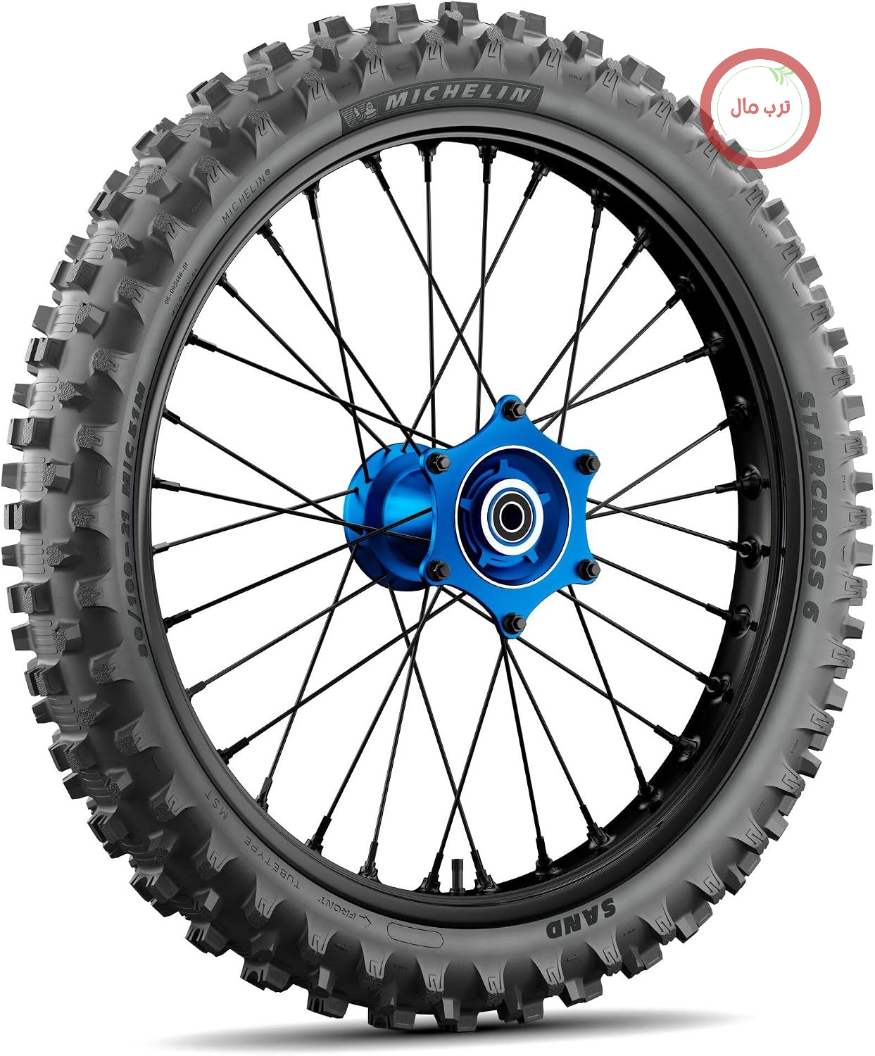 لاستیک جلو موتور سیکلت میشلن فرانسه Michelin Starcross 6 Sand سایز 80/100-21 (51M)