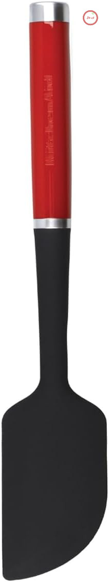 کاردک KitchenAid، کاردک استیل ضد زنگ برای تراشیدن، خراشیدن و بریدن خمیر، قابل شستشو در ماشین ظرفشویی - مشکی